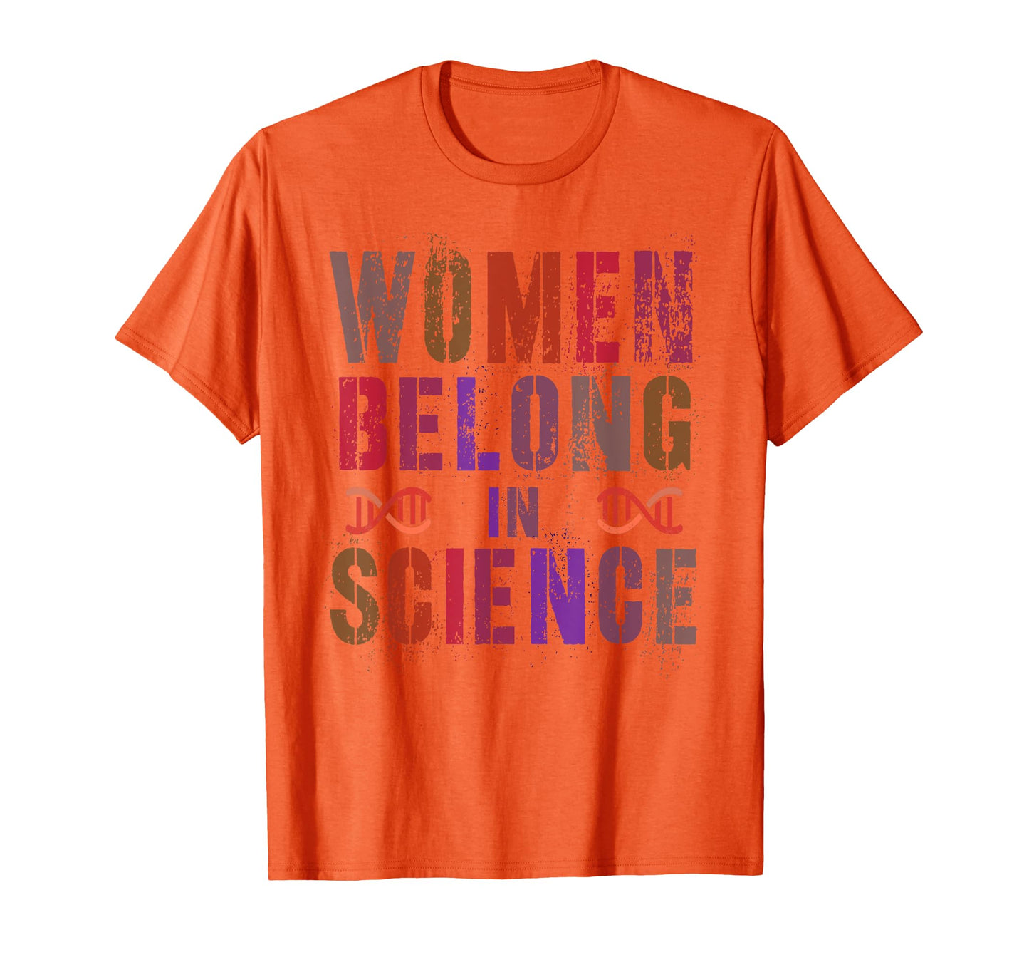 Girls WOMEN BELONG In SCIENCE Pink Technology Squad Engineer T-Shirt