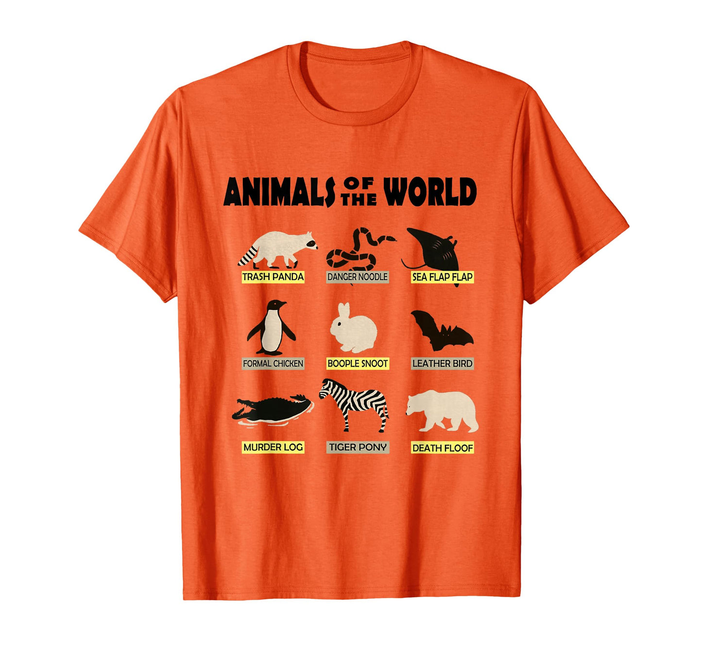 Animals of the World - Cute and Funny Animal Shirt T-Shirt