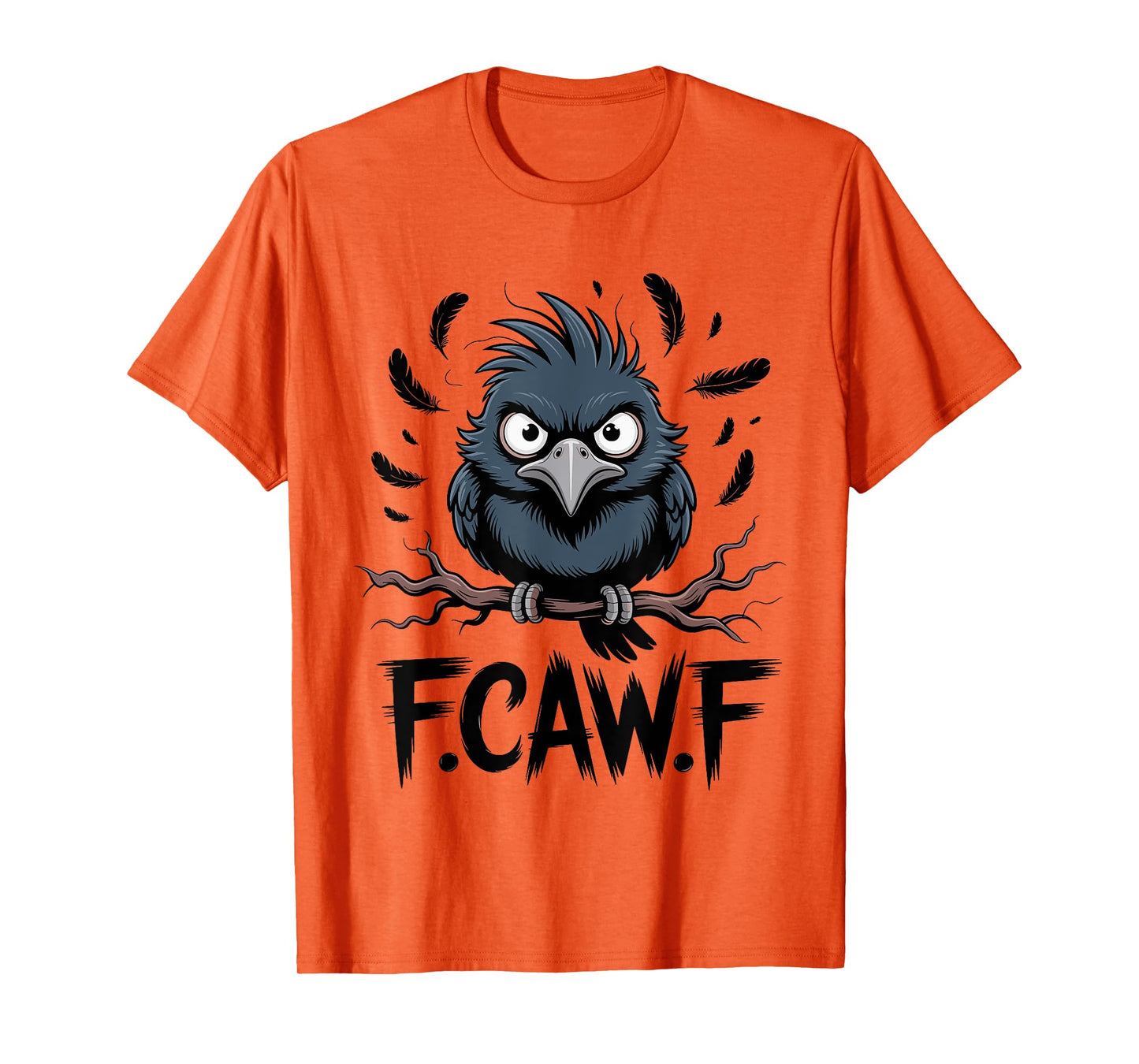 F-Caw-F Raven Moon Gothic Halloween, Black Crow Bird Lover T-Shirt