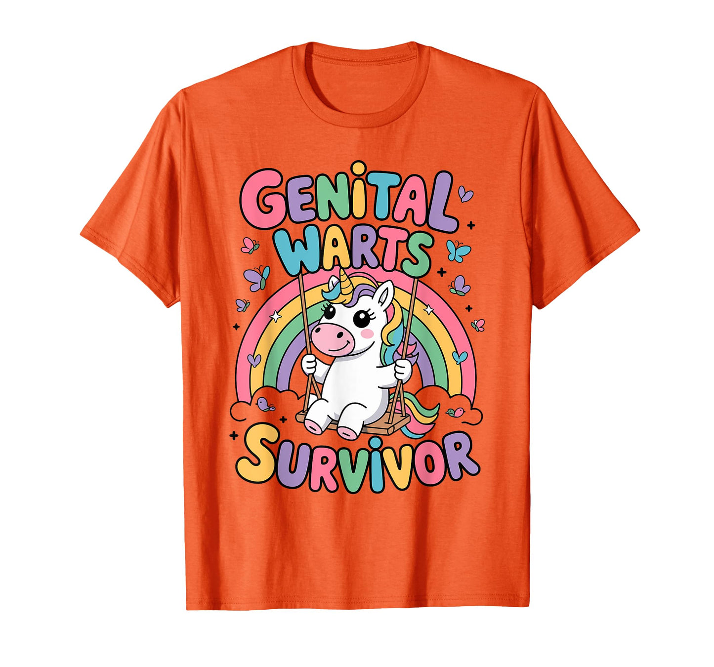 Genital Warts Survivor, Embarrassing Unicorn T-Shirt