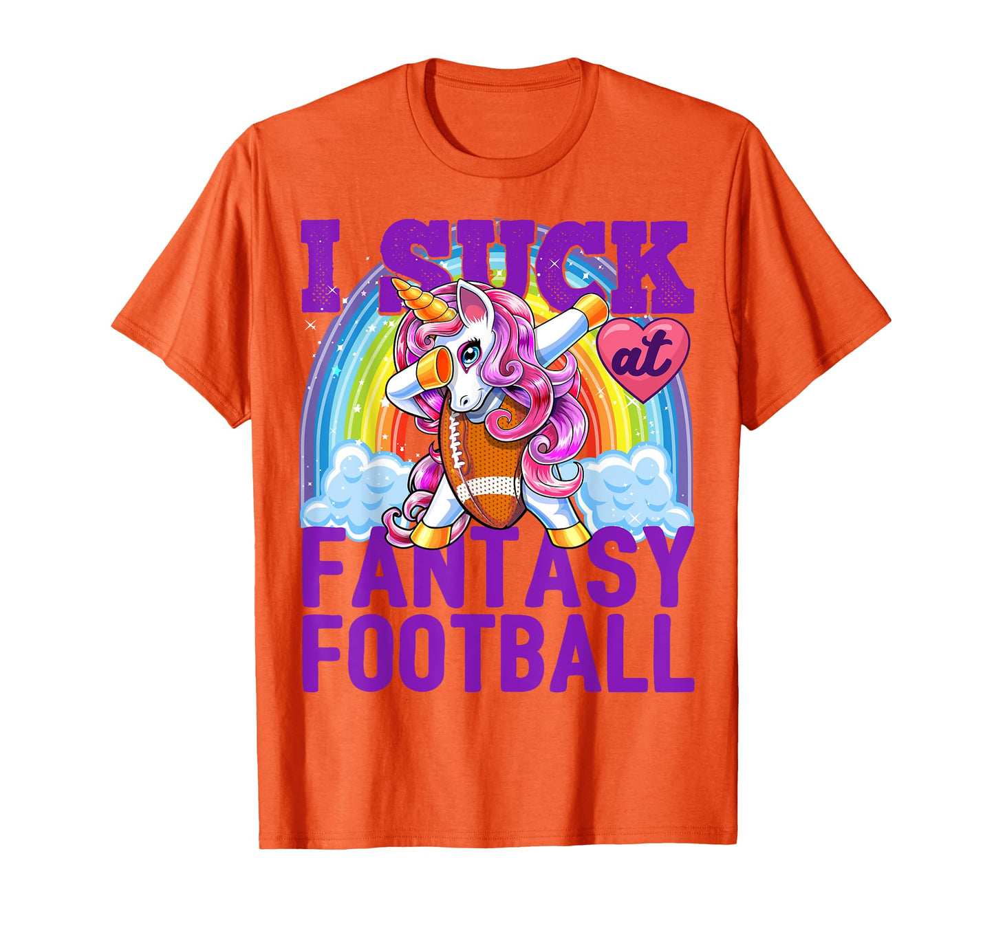 I Suck at Fantasy Football Dabbing Unicorn Loser Shirt Men