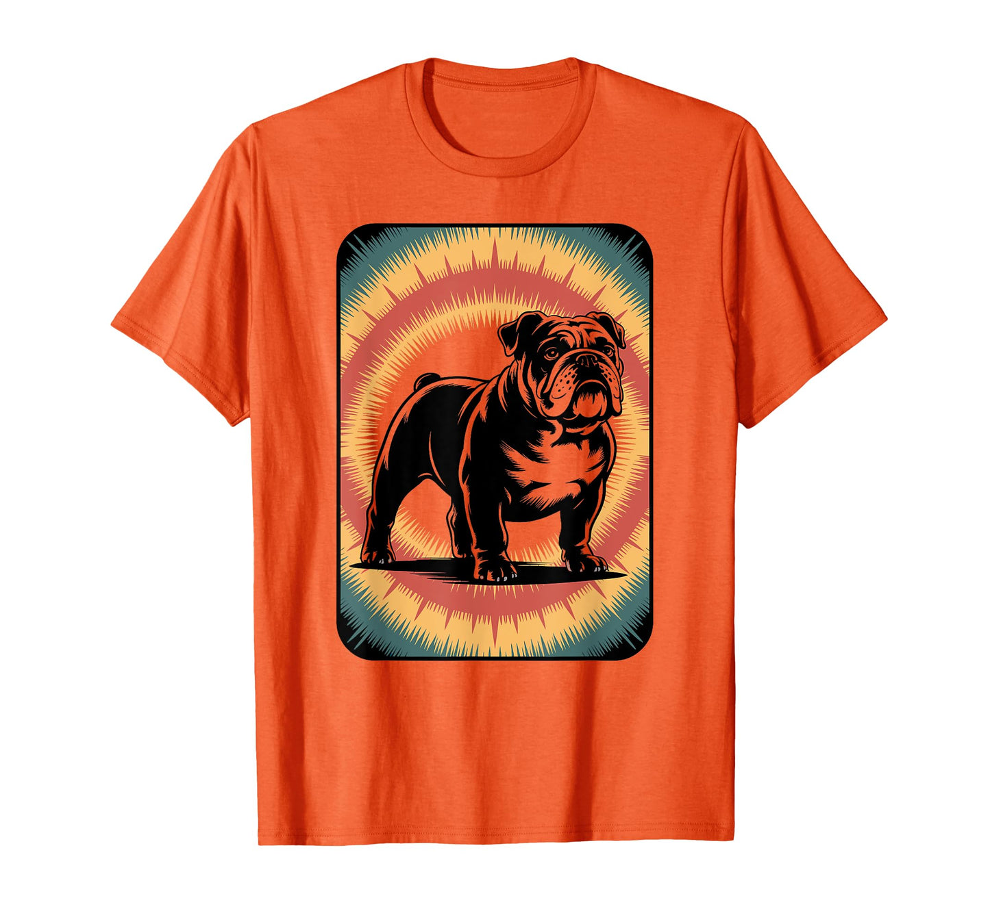 Tie Dye English Bulldog Portrait Dog Mom Bulldog Dog Rasta T-Shirt