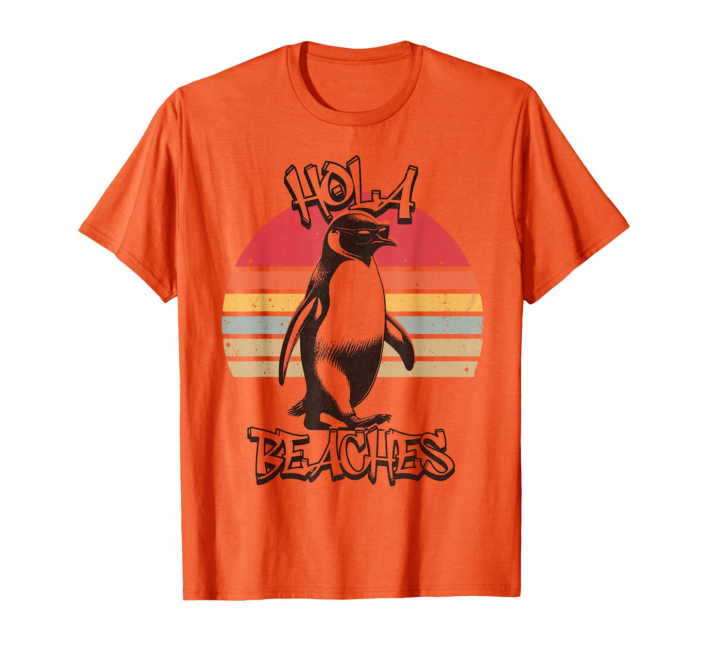 Hola-Beaches - Funny Beach Vacation Emperor Penguin T-Shirt