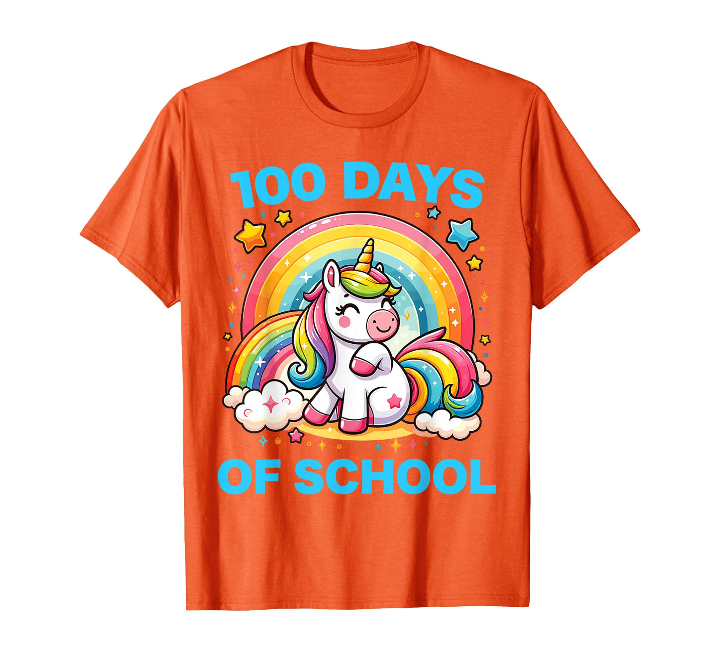 100 Days of School Unicorn Girls Teacher 100th Day of School T-Shirt