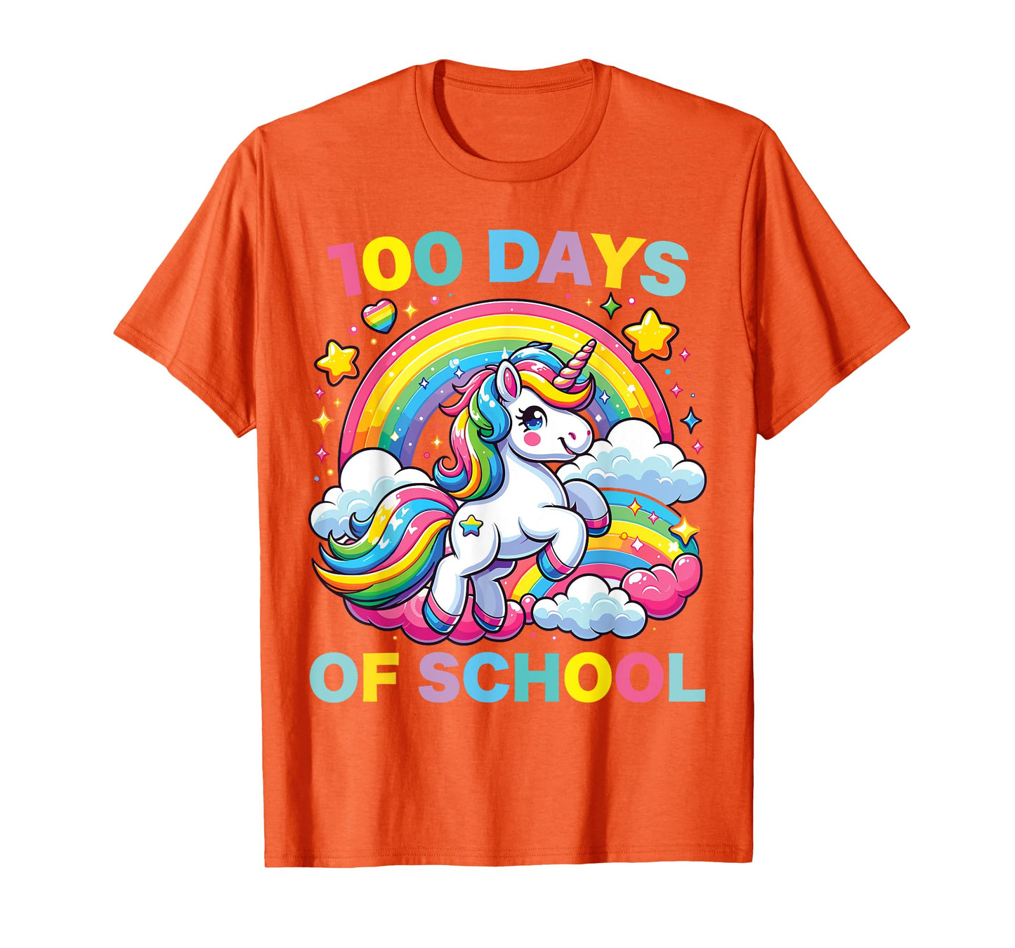 100 Days of School Unicorn Girls Teacher 100th Day of School T-Shirt