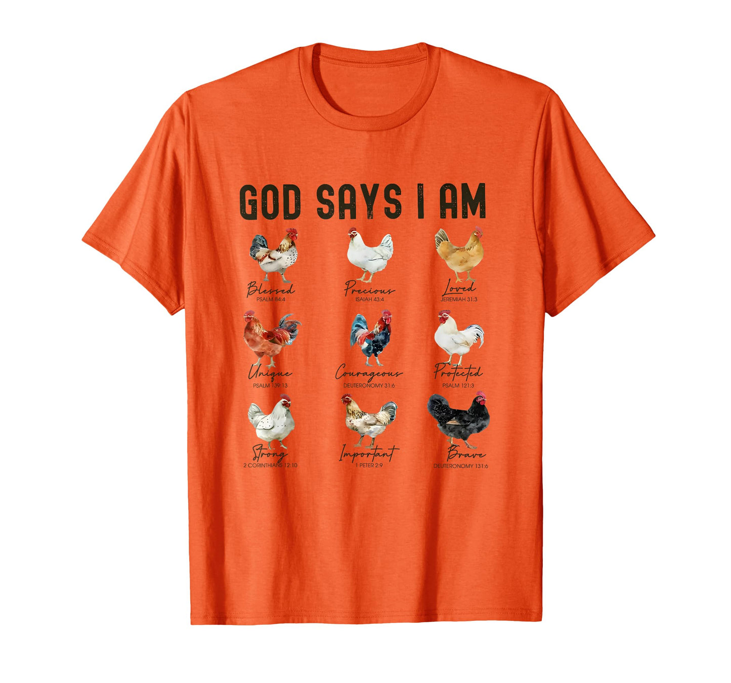 Cute Chicken Lover Farmhouse God Say I Am Chicken T-Shirt