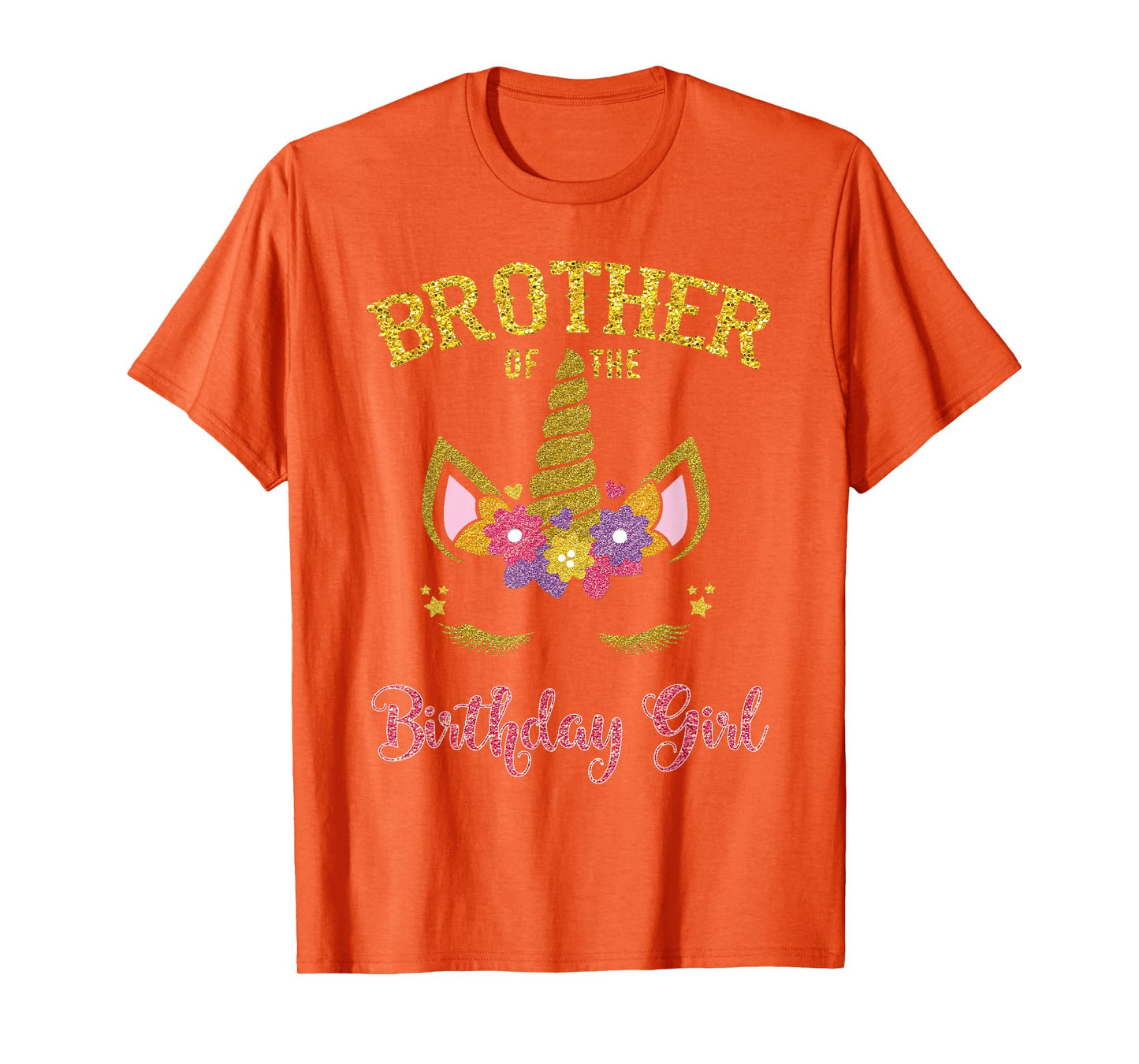 Brother Of The Birthday Girl Unicorn Family Matching T-Shirt