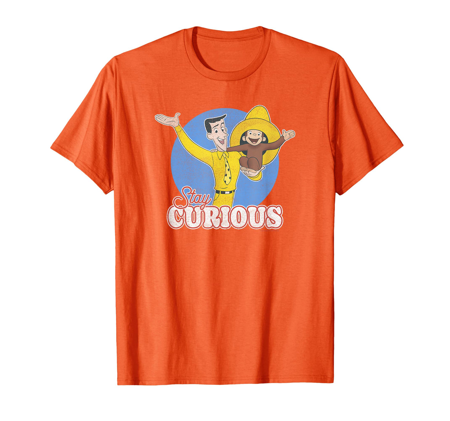 Curious George Stay Curious Yellow Hat Poster T-Shirt