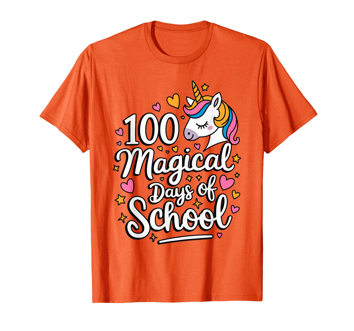 100 Magical Days of School Unicorn Girls 100th Day of School T-Shirt