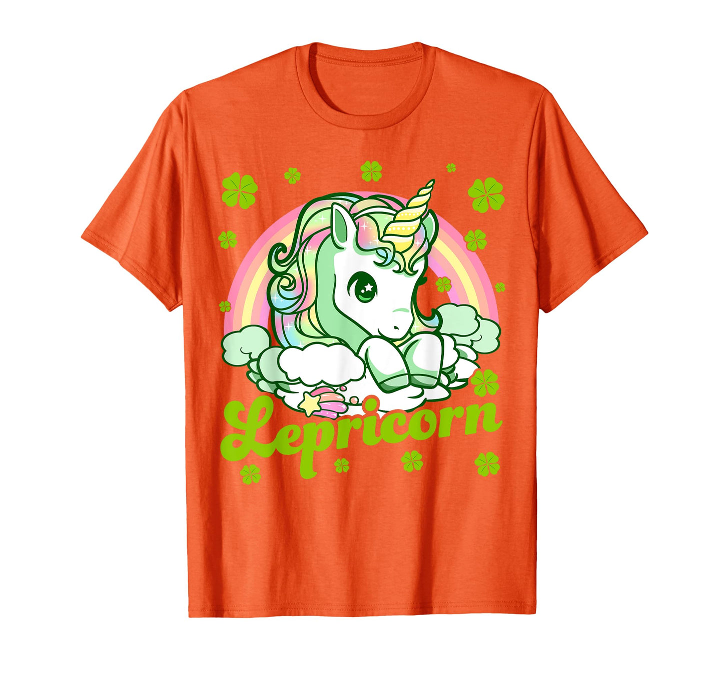 Lepricorn Rainbow St Patricks Day Unicorn Girls Kids Teacher T-Shirt