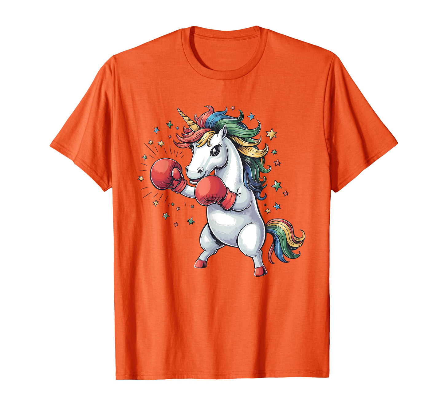 Boxing Unicorn with Gloves Kids Adults Fighting Kickboxing T-Shirt