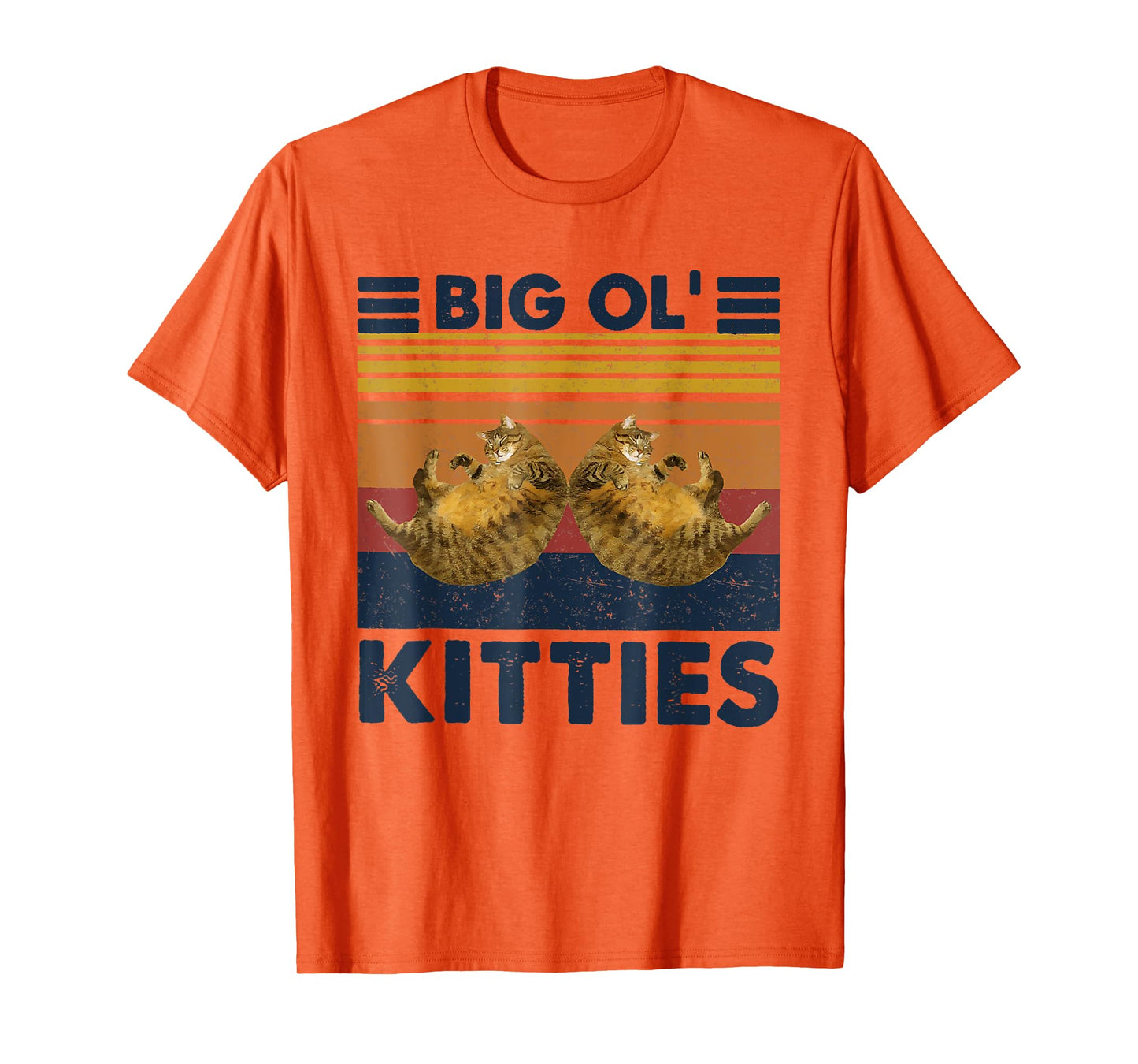 Vintage Big Ol' Kitties Funny Big cat Lover Men Women T-Shirt