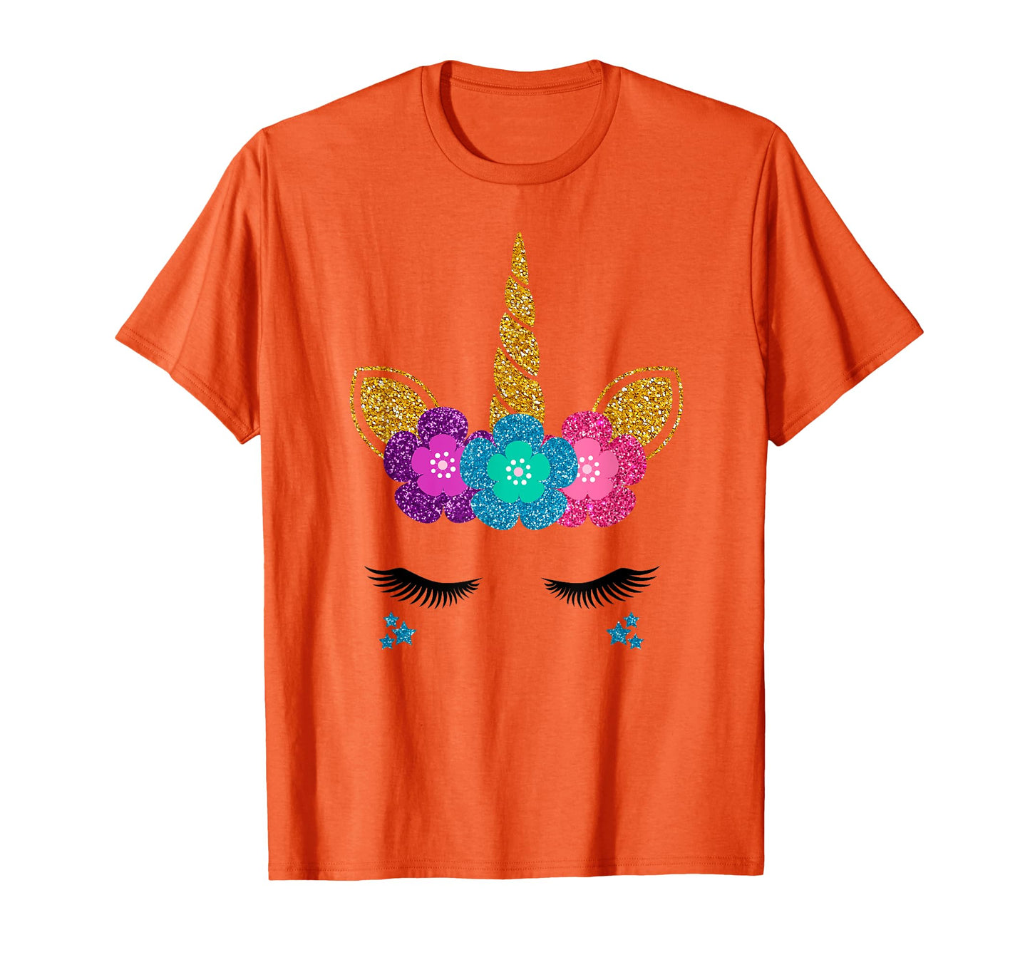 Unicorn Face Halloween Costume Idea And Birthday Outfit T-Shirt