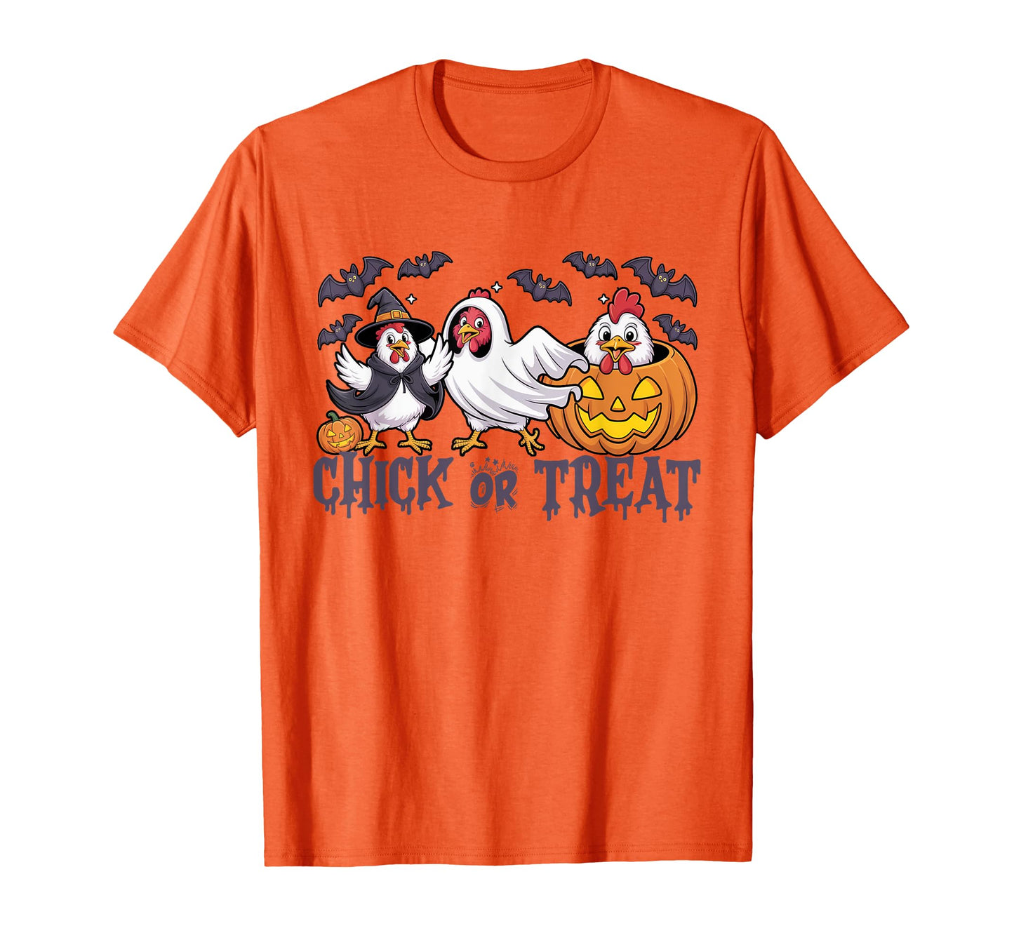 Chickens Ghost Witch Halloween Costume Chick Or Treat Spooky T-Shirt