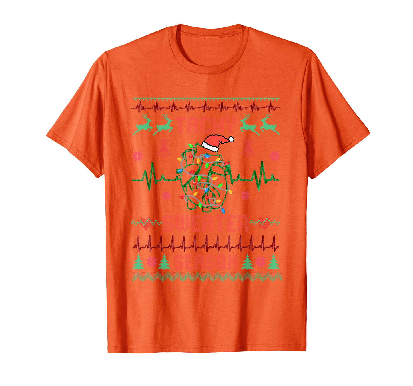 Medical Surgical Telemetry Christmas Nurse Tele Tech EKG T-Shirt