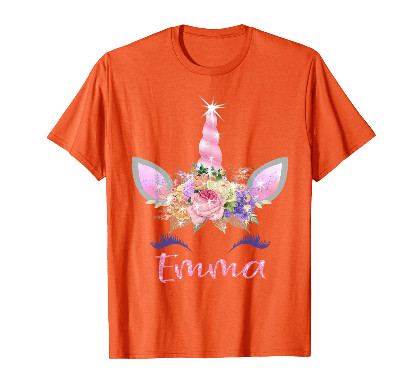 Emma: Unicorn Shirts for Girls with Name
