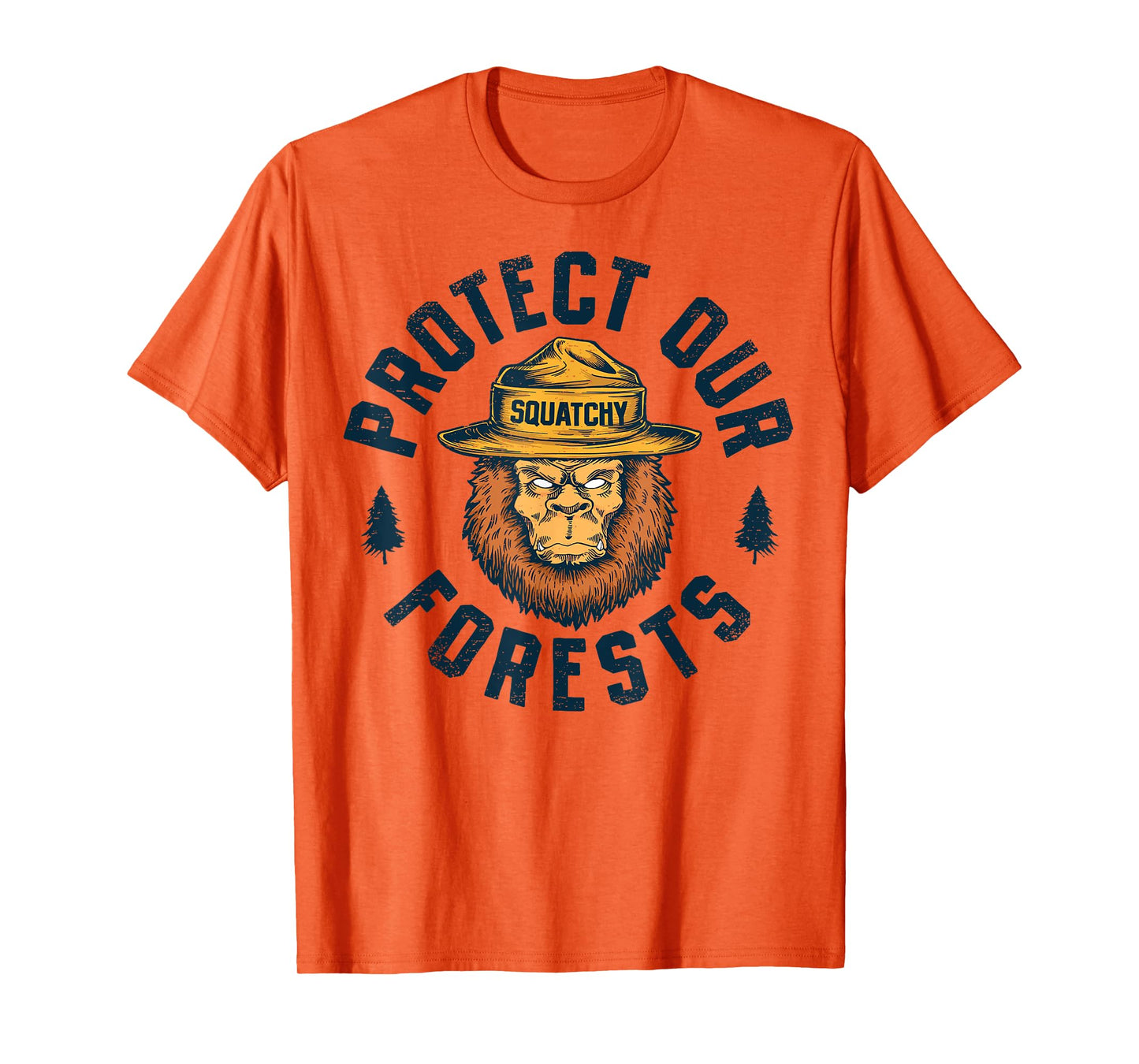 Bigfoot Protect Our Forests National Park Retro Sasquatch T-Shirt