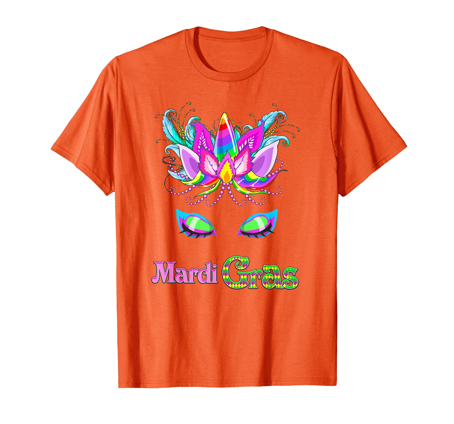 Girls Unicorn Mardi Gras T Shirt, New Orleans Family Parade T-Shirt