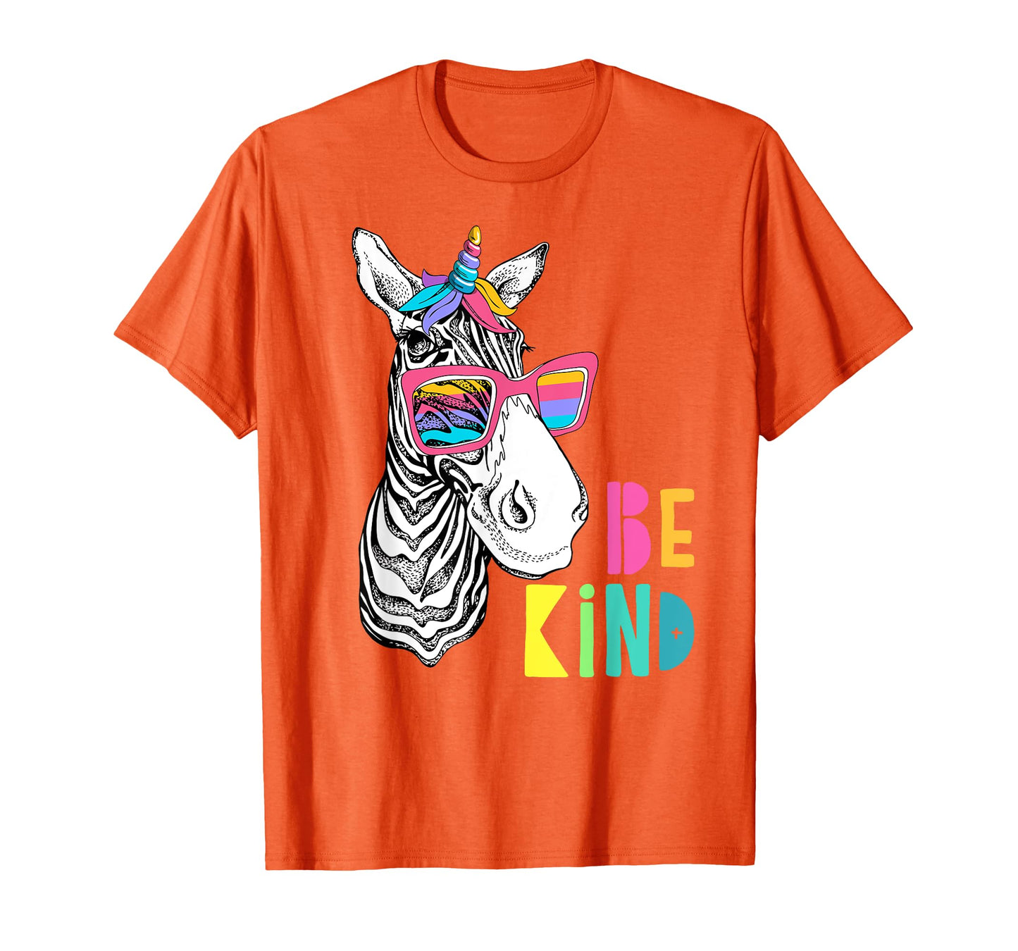 Be Kind - Choose Kindness Anti Bullying Cute Zebra Unicorn T-Shirt