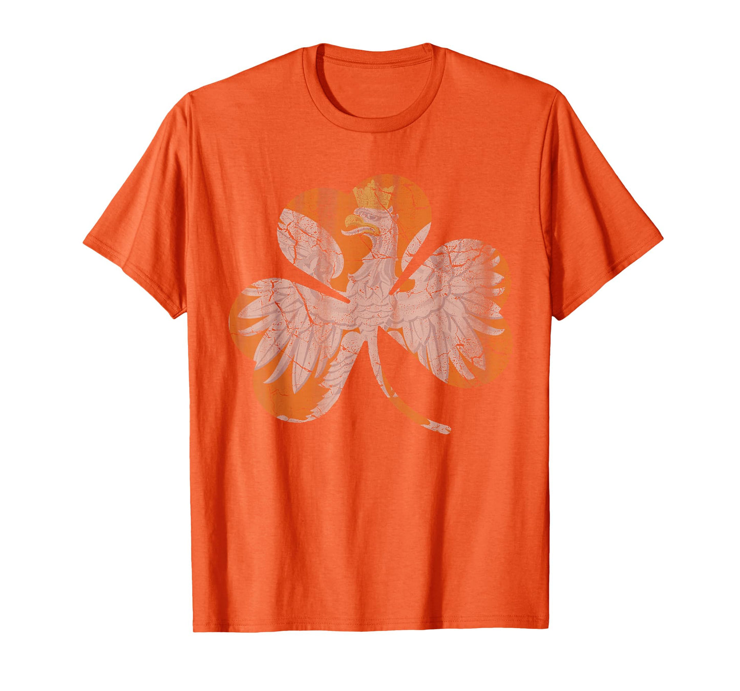 Irish Polish Eagle Shamrock Green T-Shirt St Patricks Day