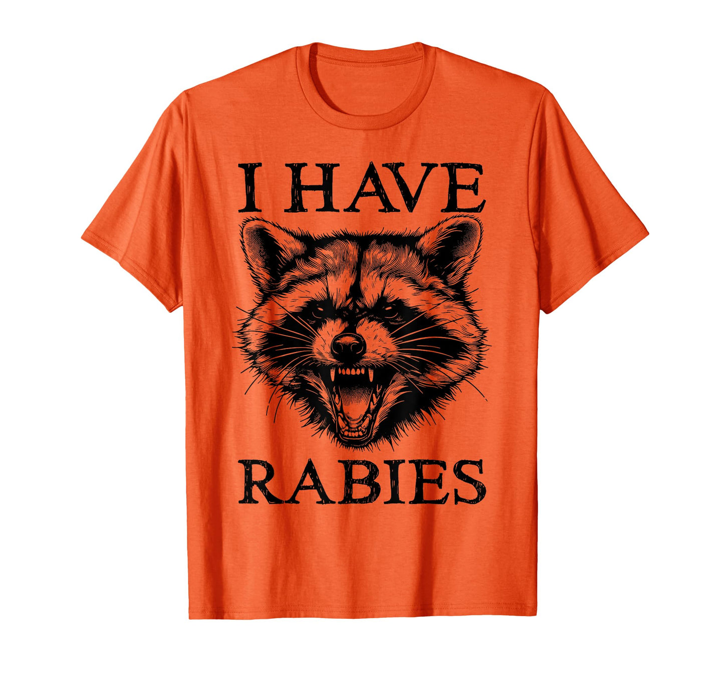 I Have Rabies Funny Raccoon Retro Sarcastic Unhinged Meme T-Shirt