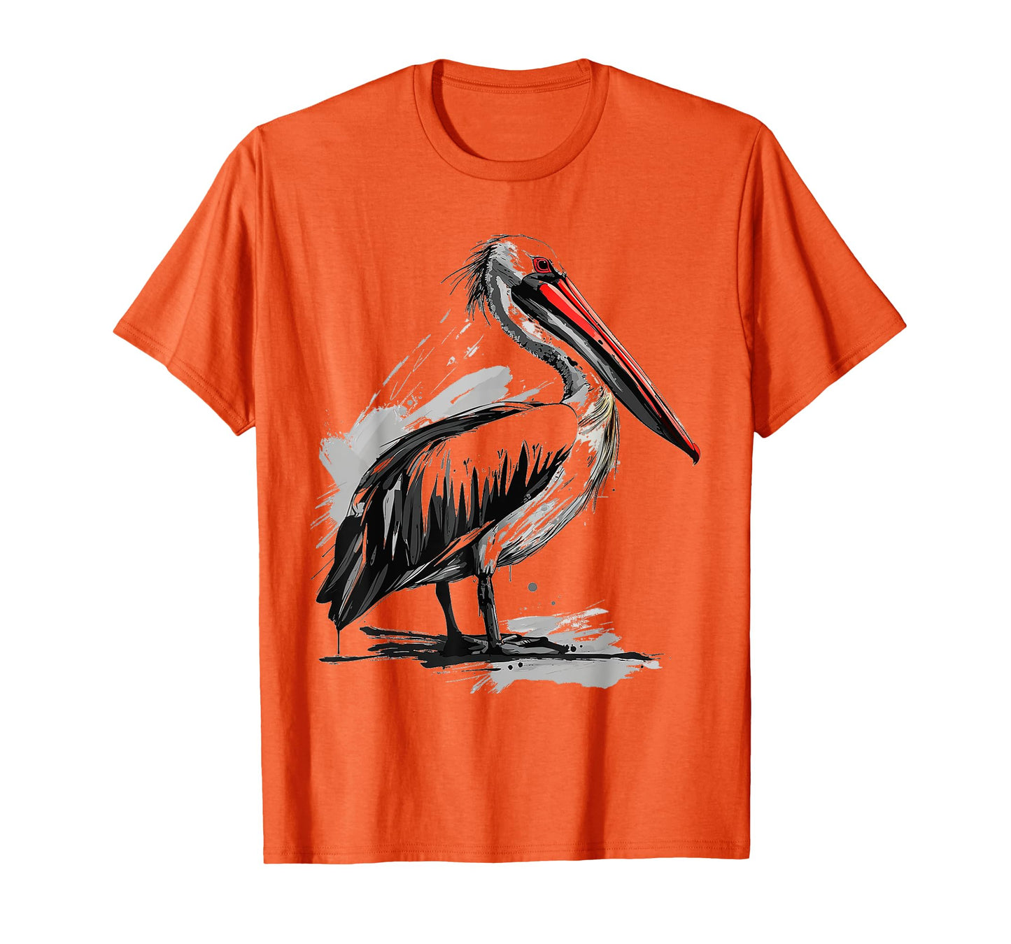 Pelican Animal Print Graphic Drawing Portrait Pelican T-Shirt