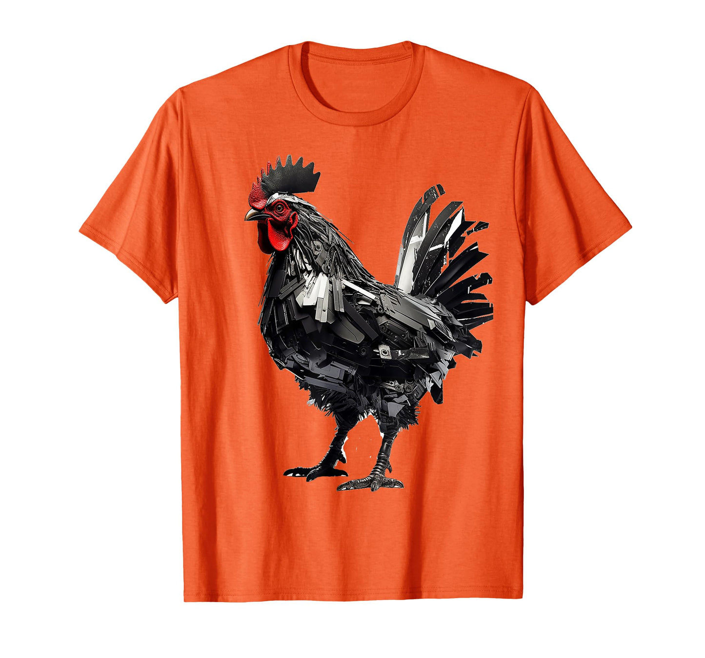 Chicken Polygon Pixel Art Animal Portrait Graphic Chicken T-Shirt