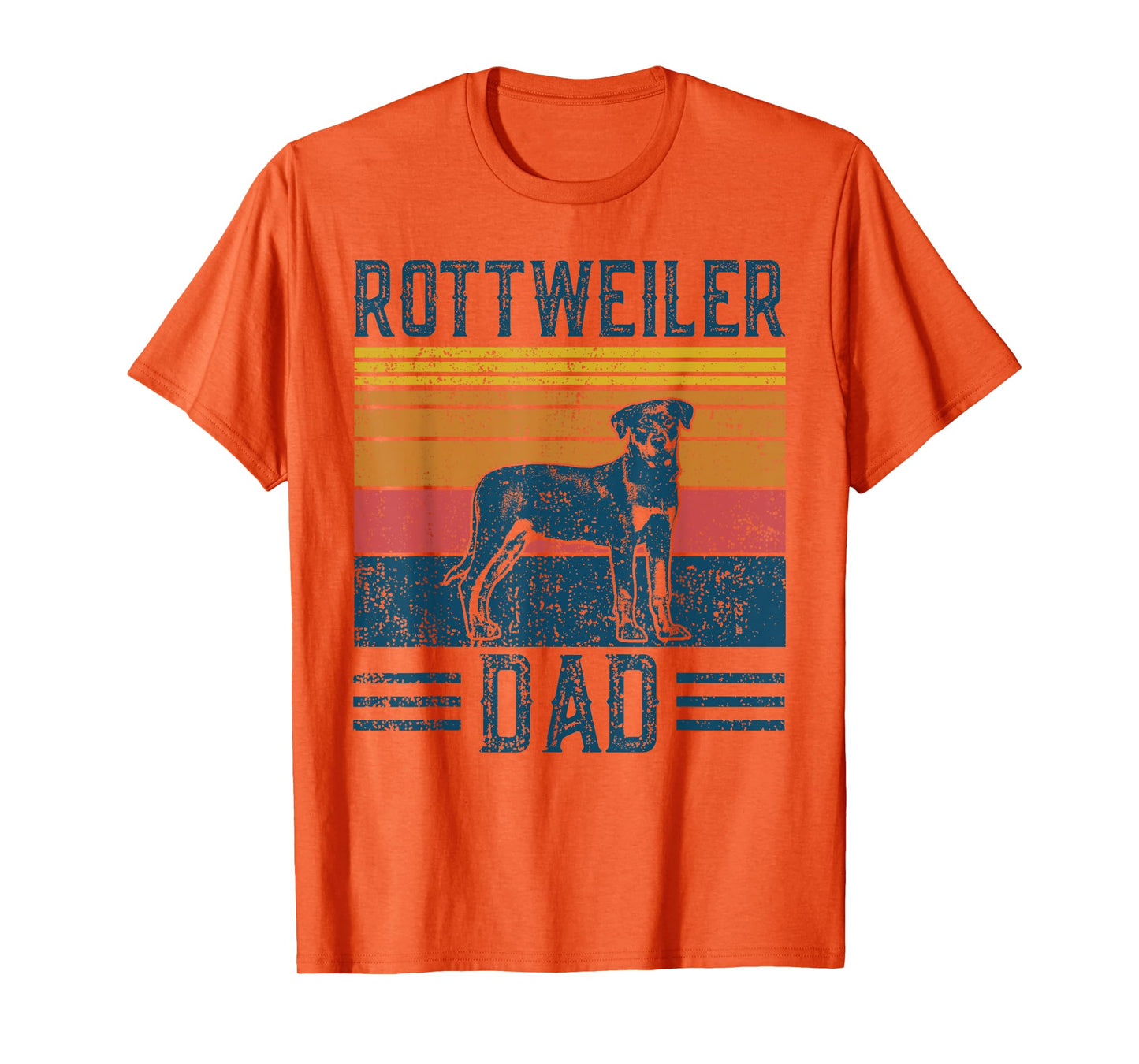 Dog Rottie Dad - Vintage Rottweiler Dad Men Women T-Shirt