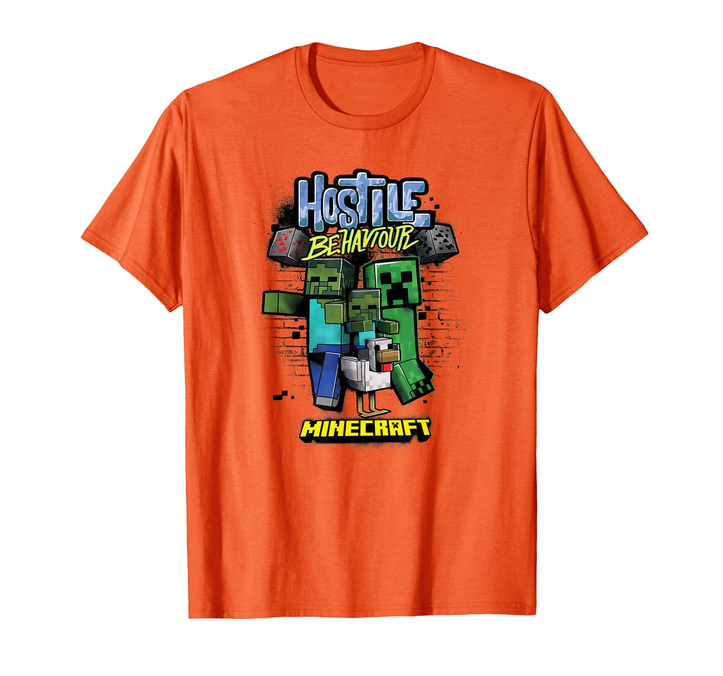 Minecraft Hostile Behaviour Aggressive Mob Group T-Shirt