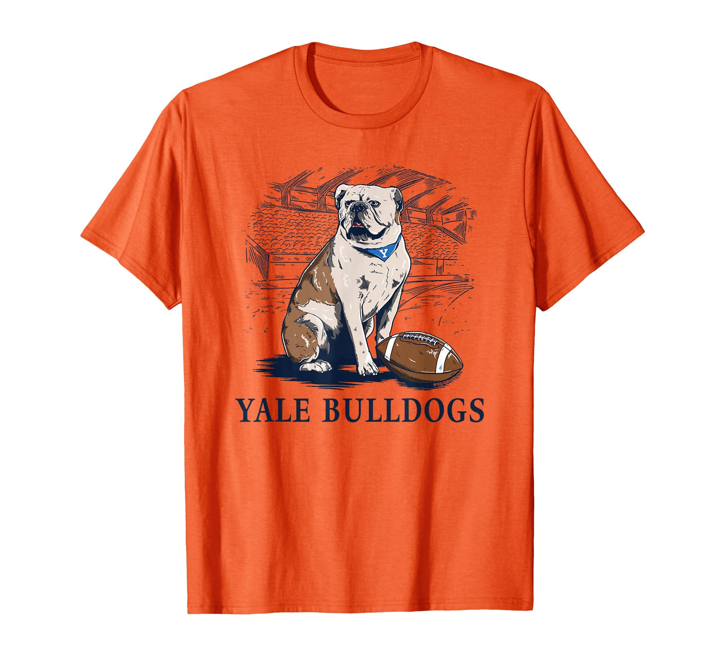 Yale University Bulldog Handsome Dan XIX Line Art T-Shirt
