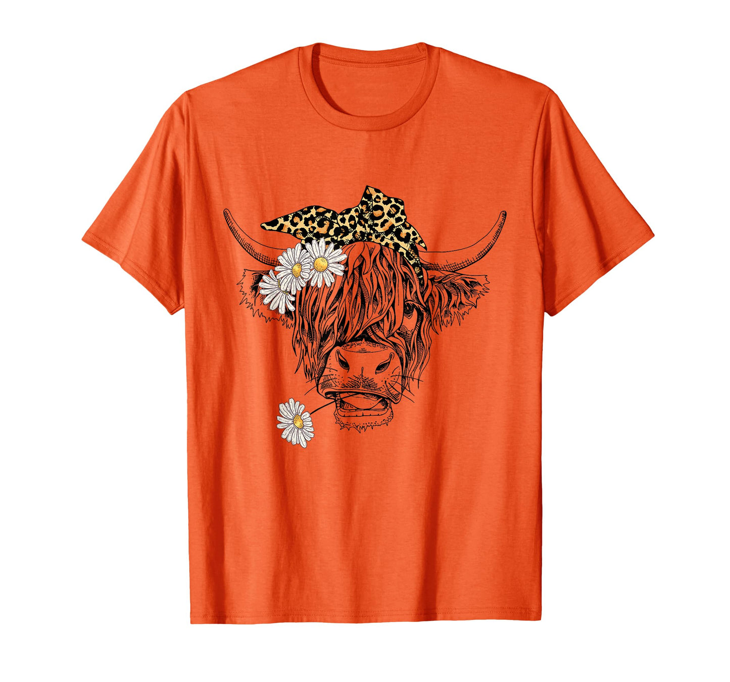 Cute Women Girl Heifer Cow With Bandana Headband and Glasses T-Shirt