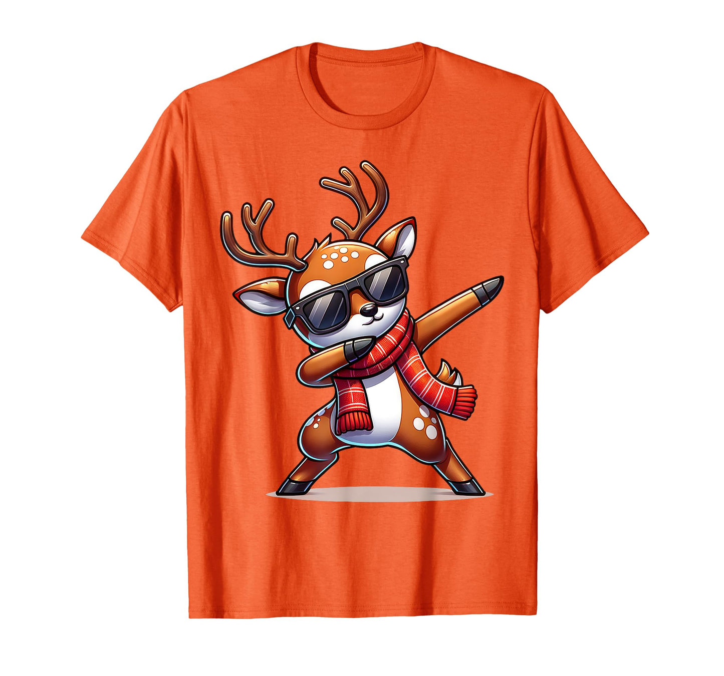 Christmas Reindeer Boys Dabbing Reindeer Santa Xmas Funny T-Shirt