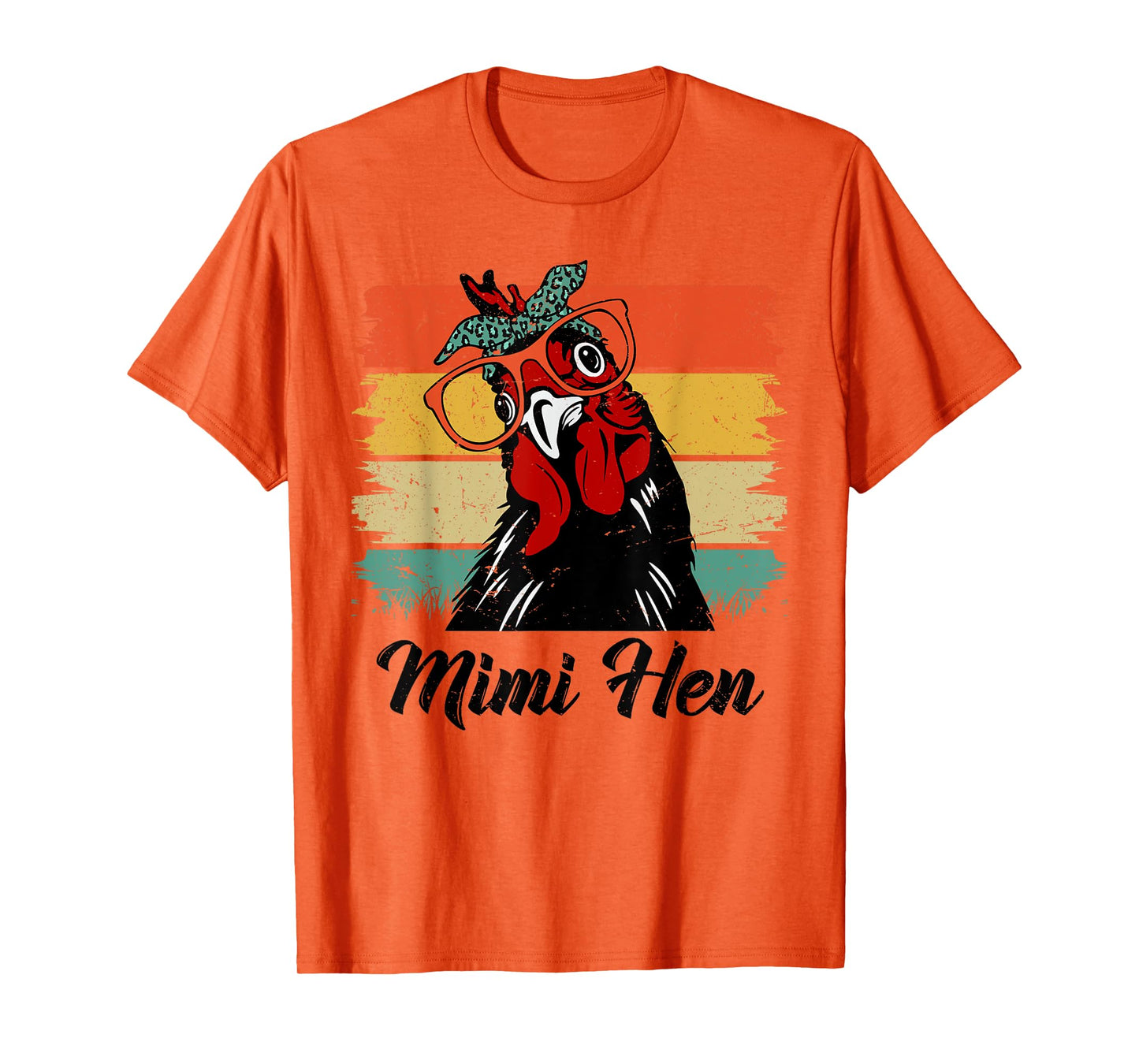 Retro Mimi Hen Chicken Mimi Chicken Lover Farmer Mothers Day T-Shirt