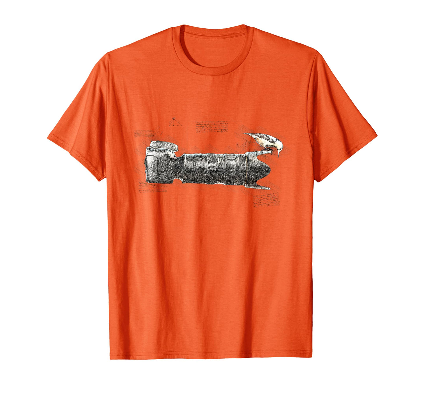 Bird on Long Lens Camera Photography Bird Photographer T-Shirt