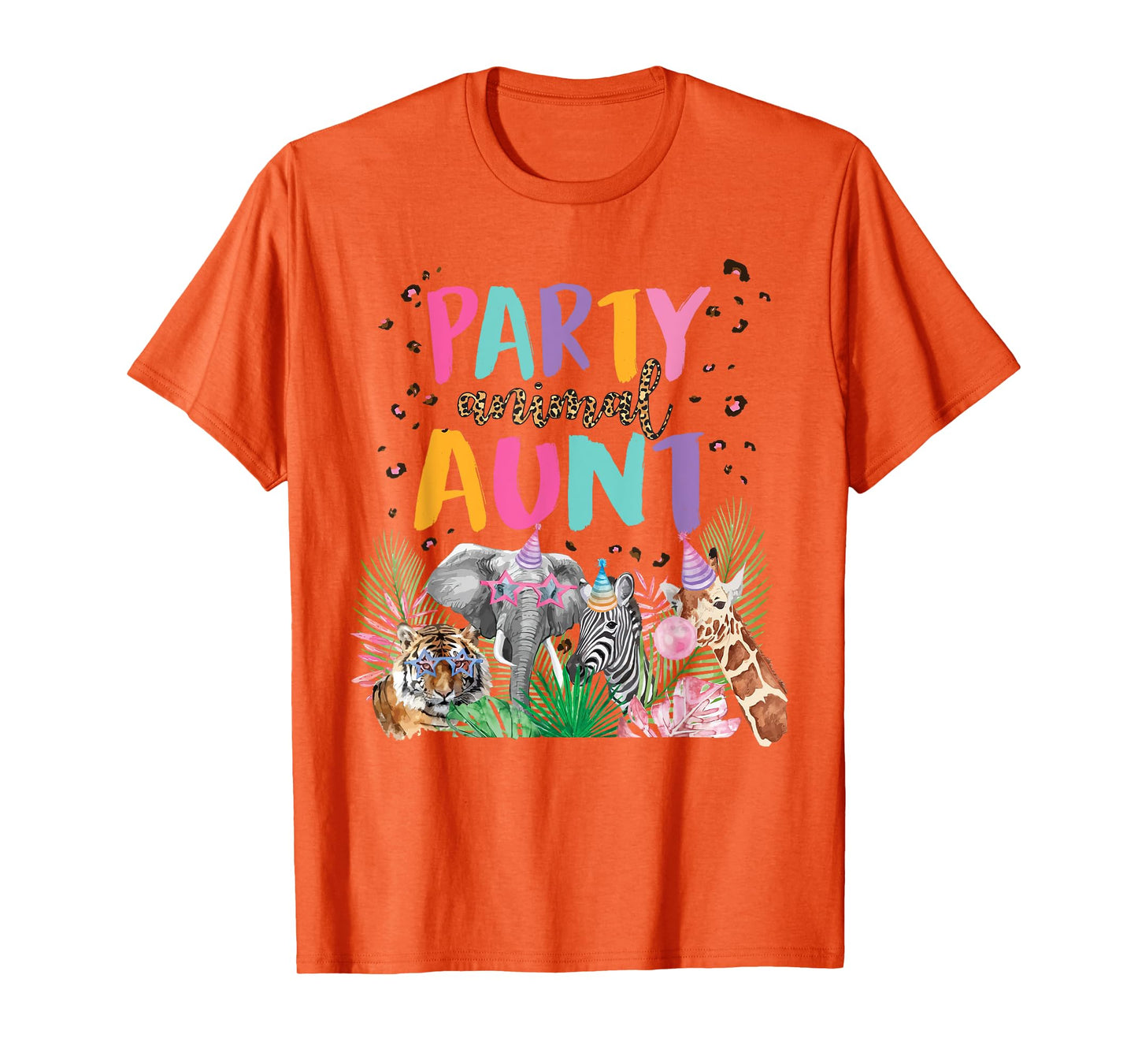 Aunt Of The Birthday Boy Zoo Theme Animal Party T-Shirt