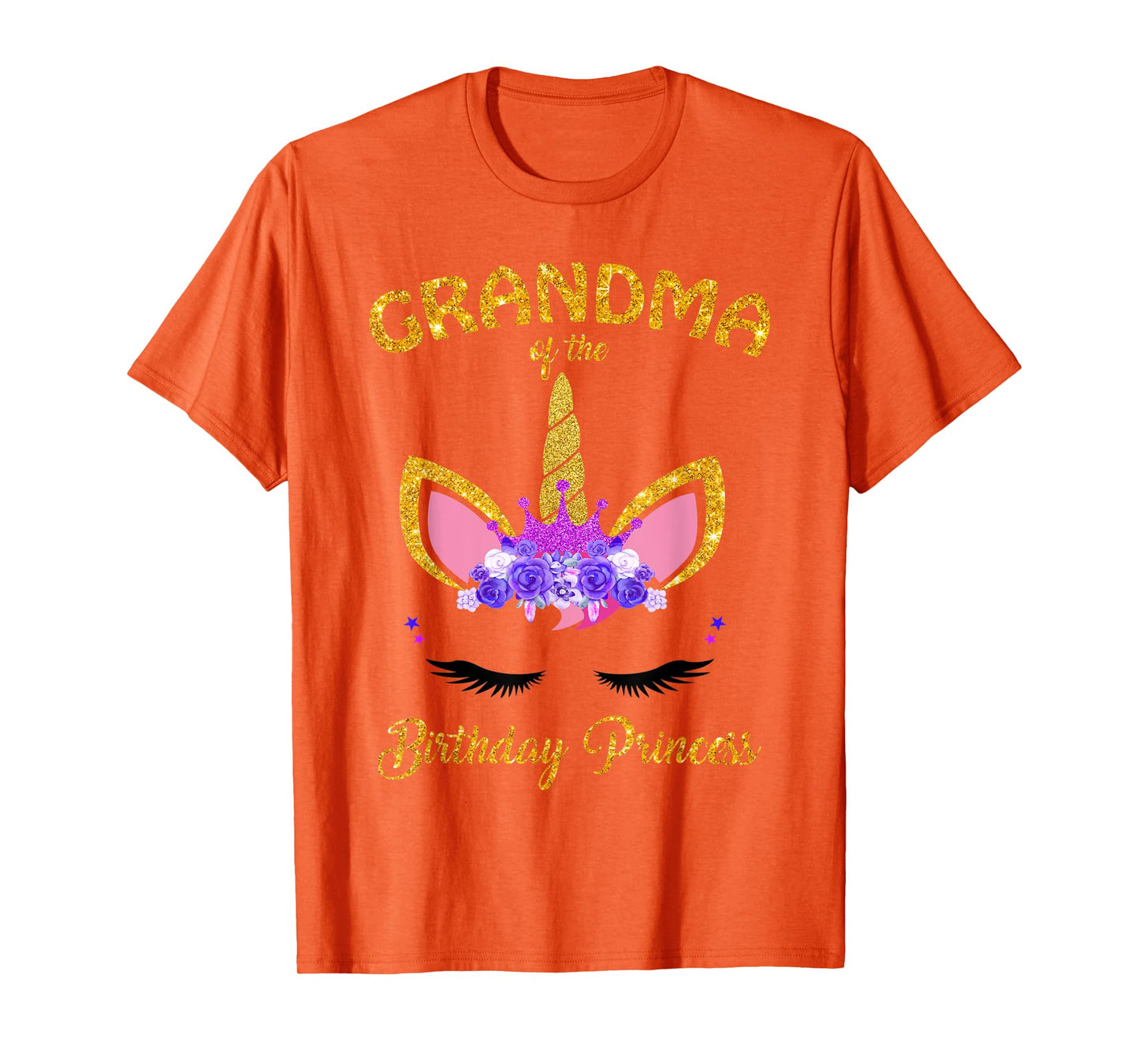 Grandma of the Birthday Princess Unicorn Girl T Shirt Outfit T-Shirt