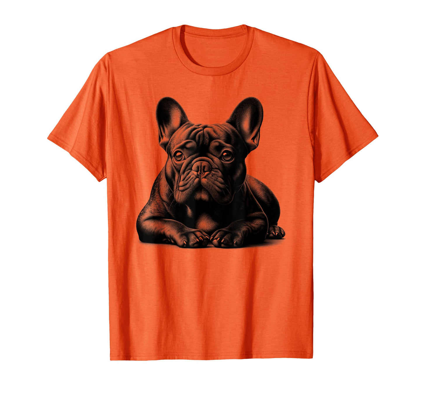 Cute French Bulldog in Lying Pose T-Shirt
