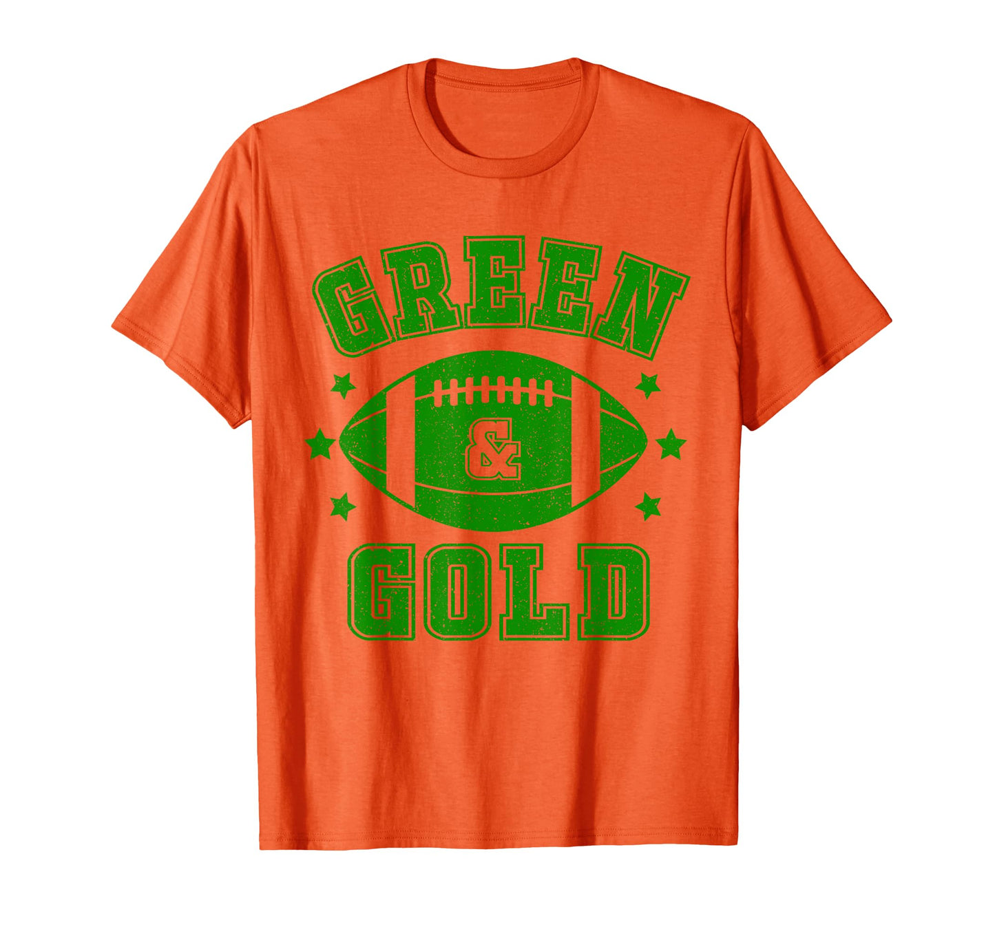 On Gameday Football We Wear Green And Gold School Spirit T-Shirt