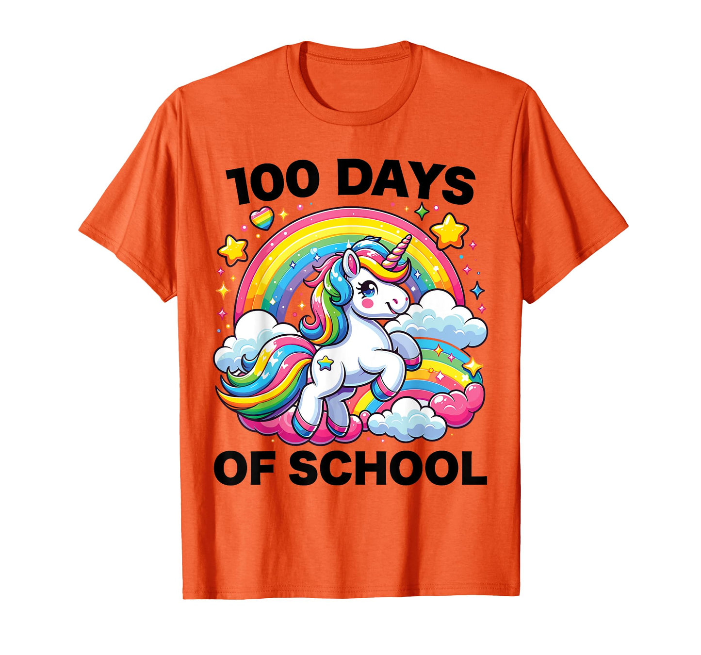 100 Days of School Unicorn Girls Teacher 100th Day of School T-Shirt