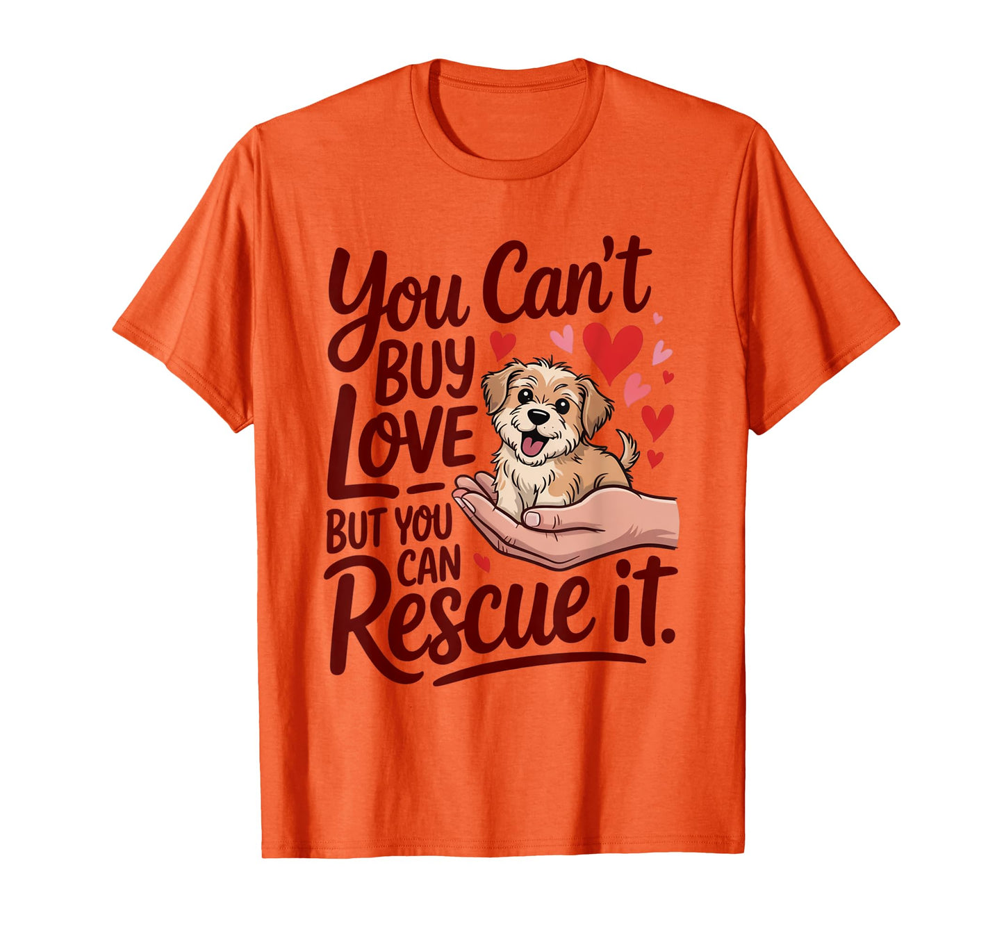 Rescue Dog Lover Dog Mom Save a Dog T-Shirt for Men Women Kids