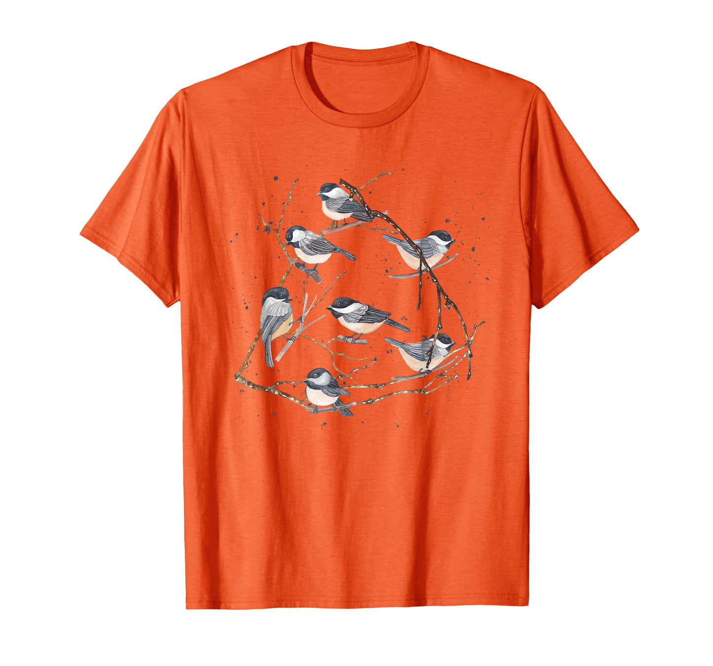 Chickadee Bird Watching Birding Nature Tree Branch Bird T-Shirt