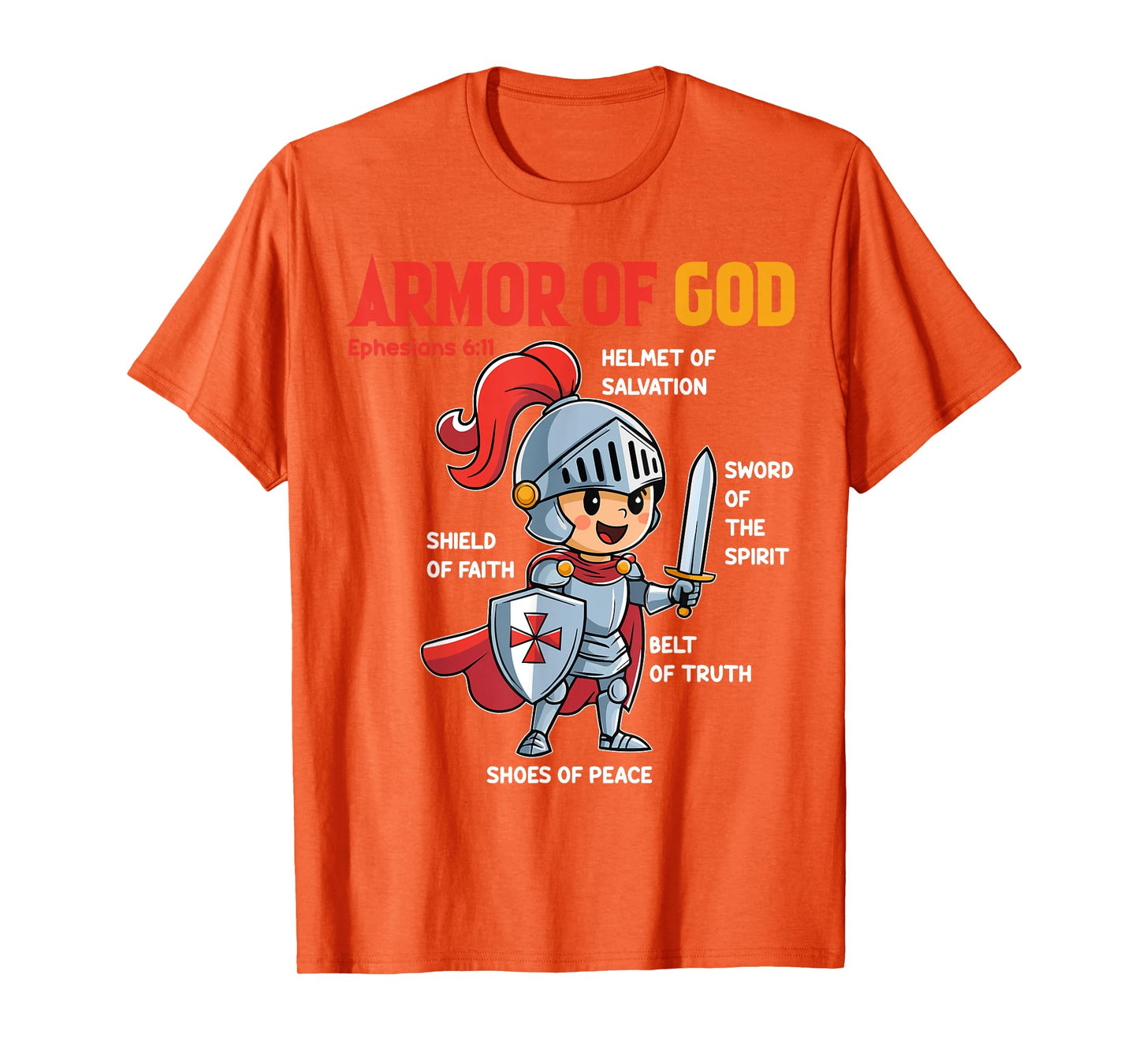 Toddler Boy Armor Of God Brother Son Men Kid Christian Jesus T-Shirt