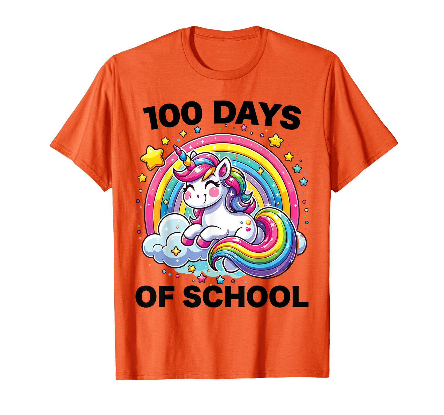 100 Days of School Unicorn Girls Teacher 100th Day of School T-Shirt