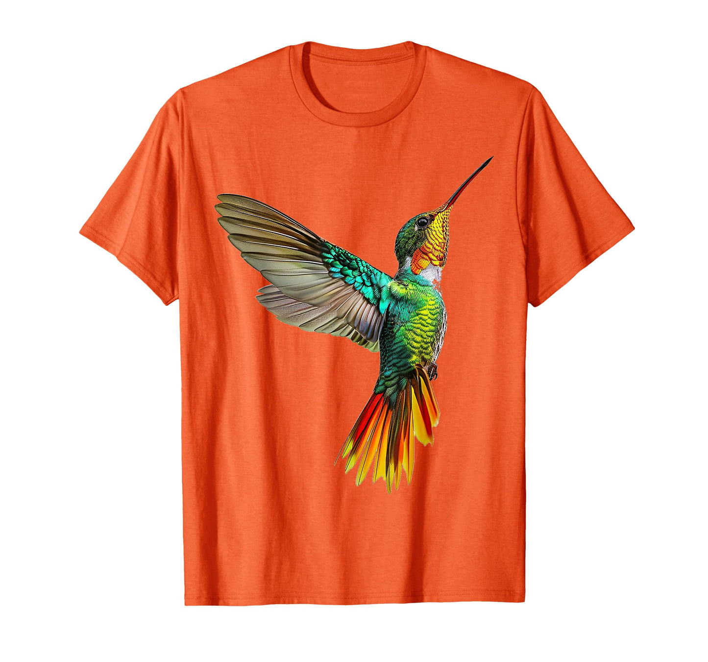 Hummingbird Anime Colorful Graphic Animal Art Bird T-Shirt