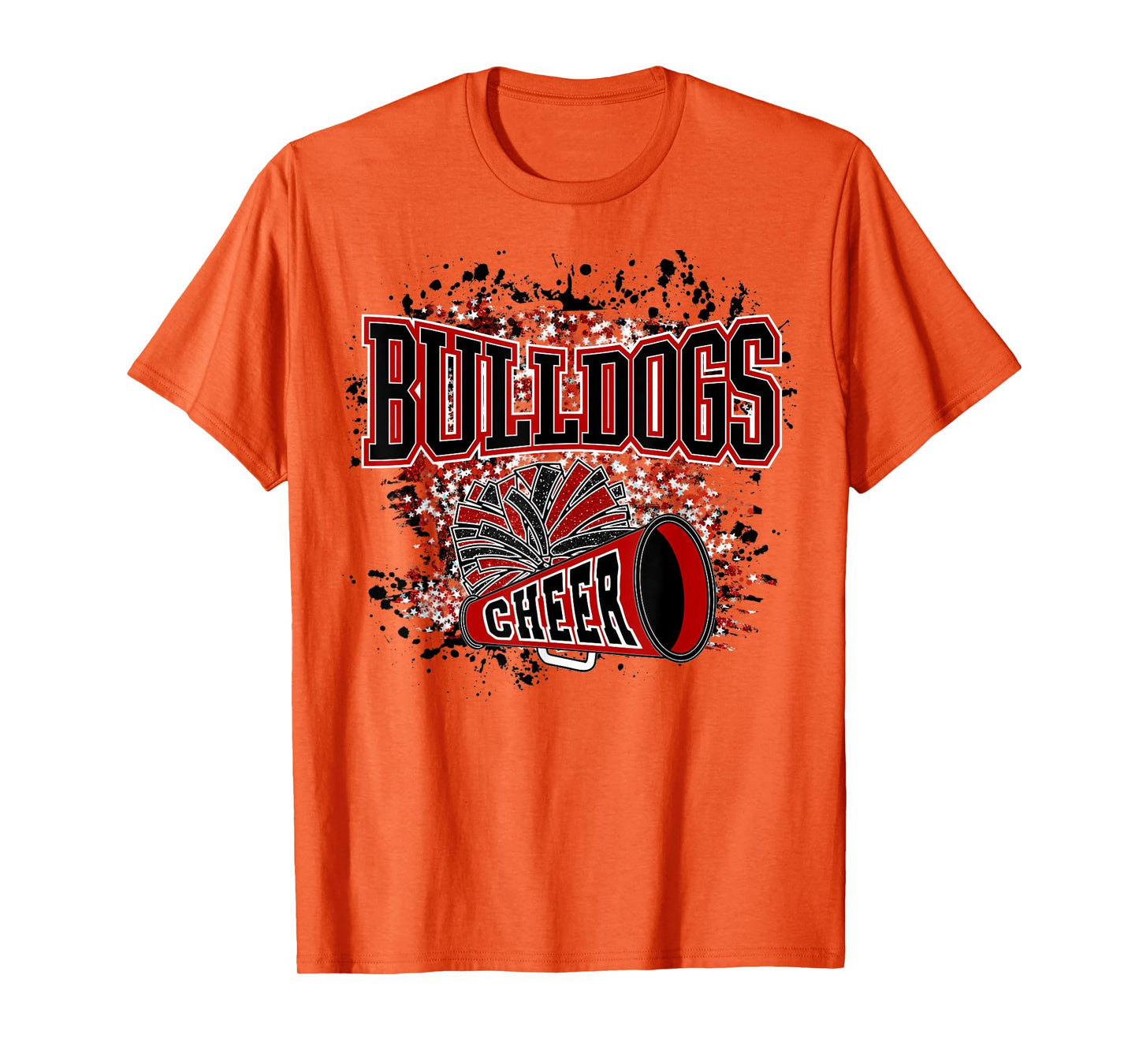 Go Bulldogs Cheer Women Bulldogs Girls School Spirit T-Shirt