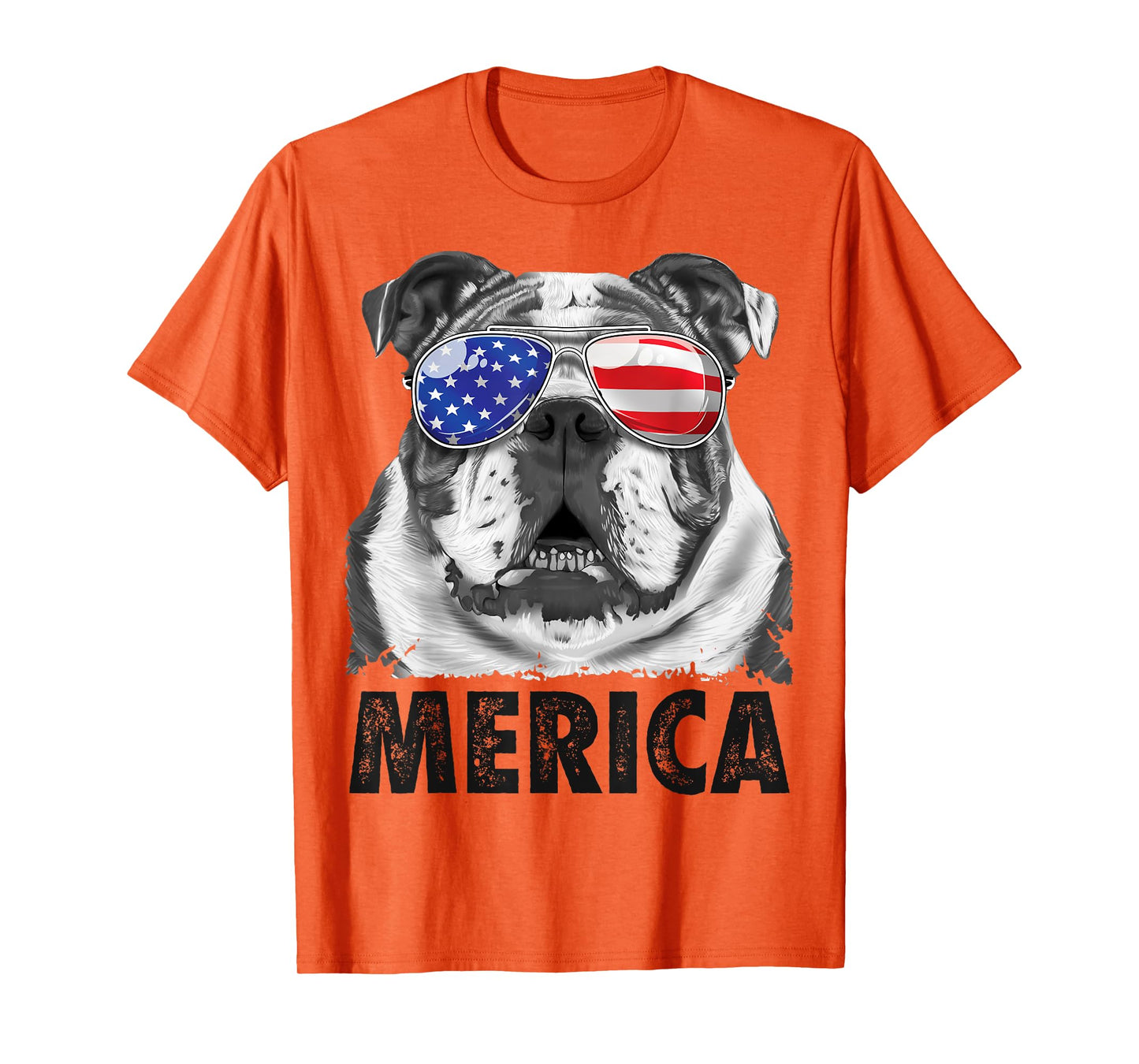 English Bulldog 4th of July Shirt Merica Men Women American T-Shirt