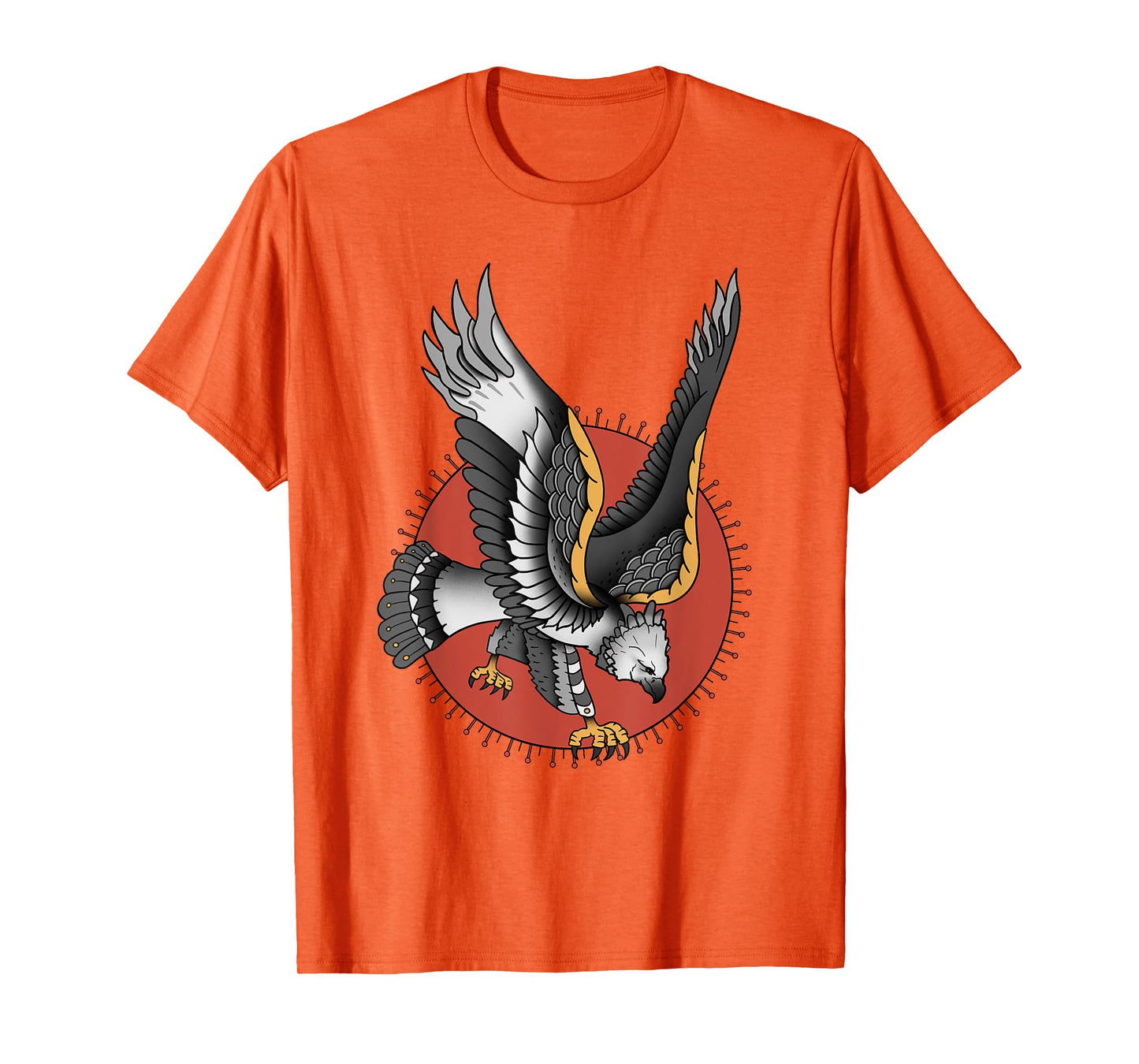 Vintage American Traditional Harpy Eagle Tattoo T-Shirt