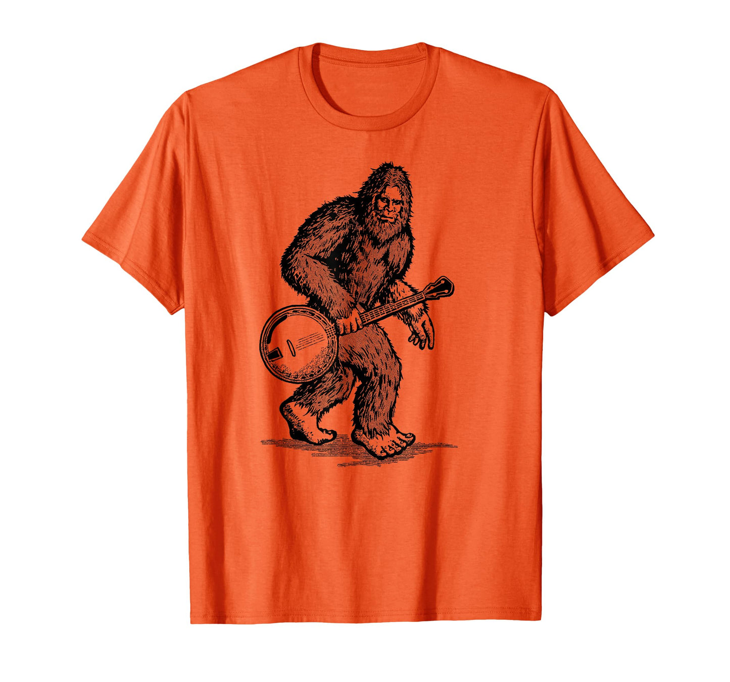 Grassquatch! Vintage Bigfoot & Bluegrass Banjo Music T-Shirt