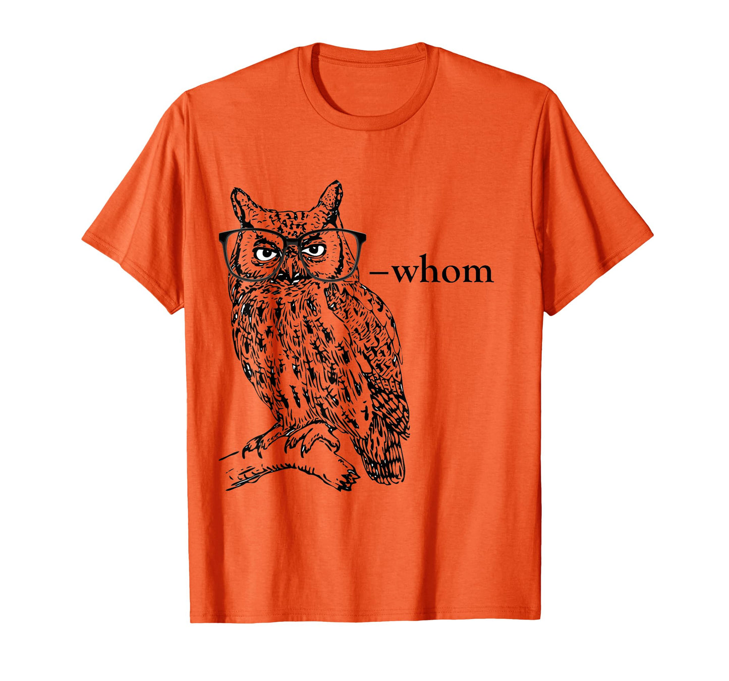 Who Whom Grammar Owl t shirt T-Shirt