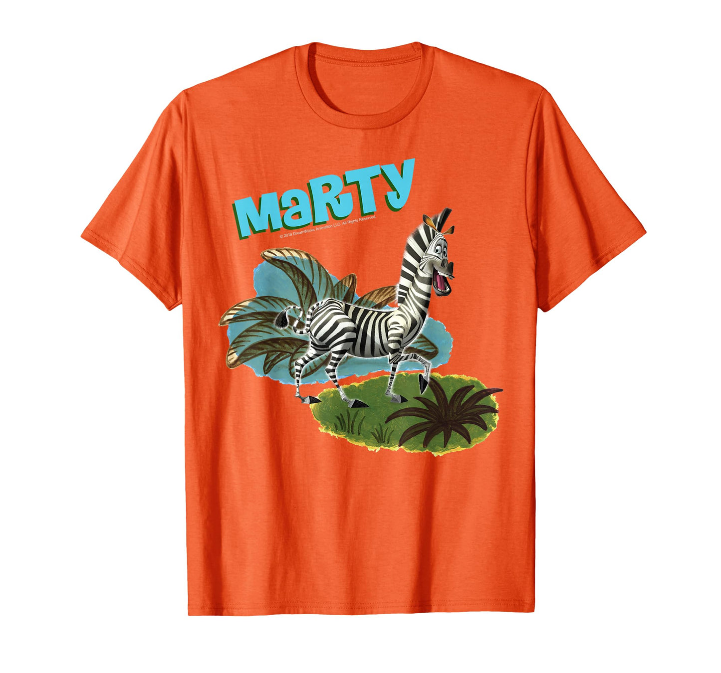 Madagascar Marty Painted Grass Poster T-Shirt